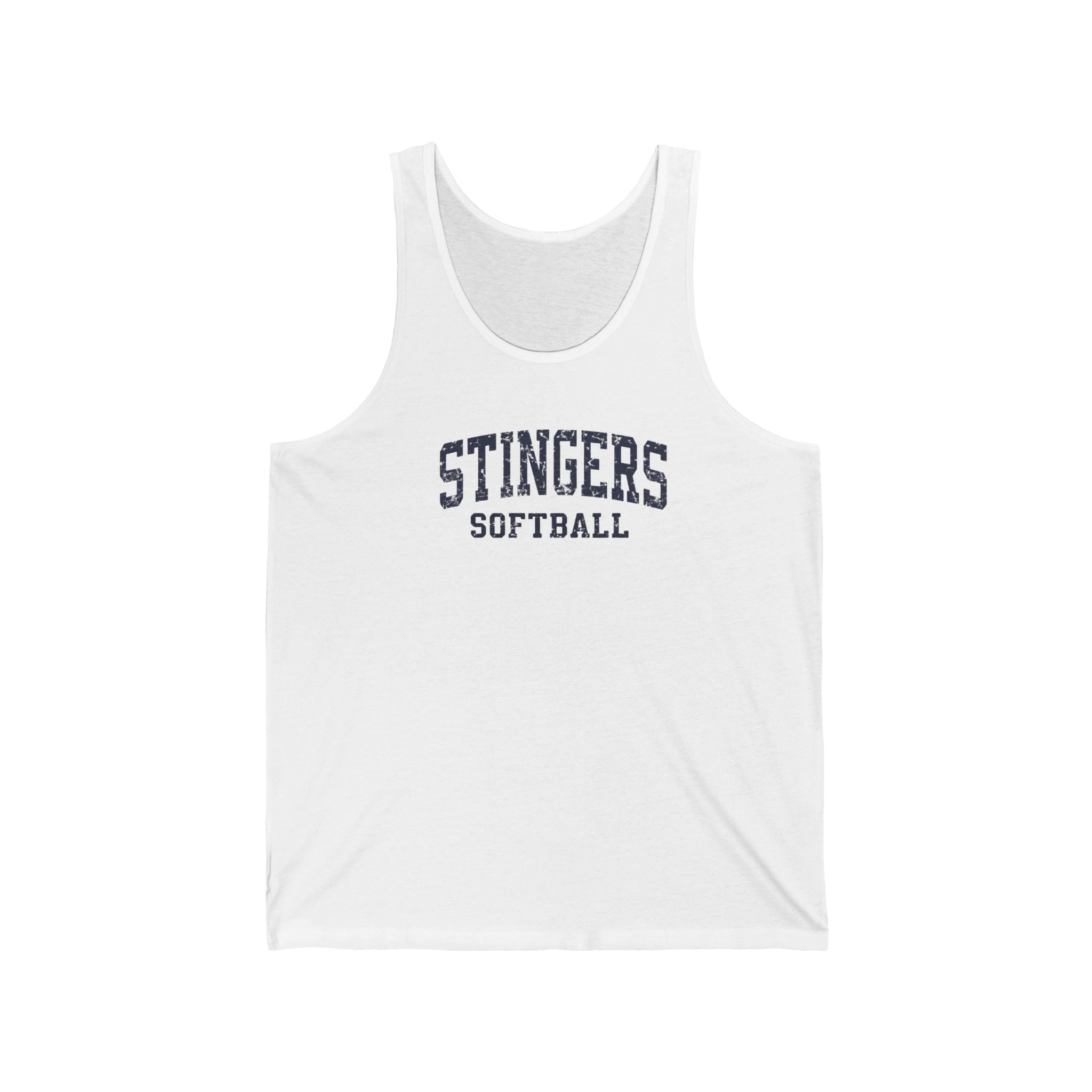 Adult Unisex Stingers Softball Vintage Distressed Graphic Bella + Canvas Tank
