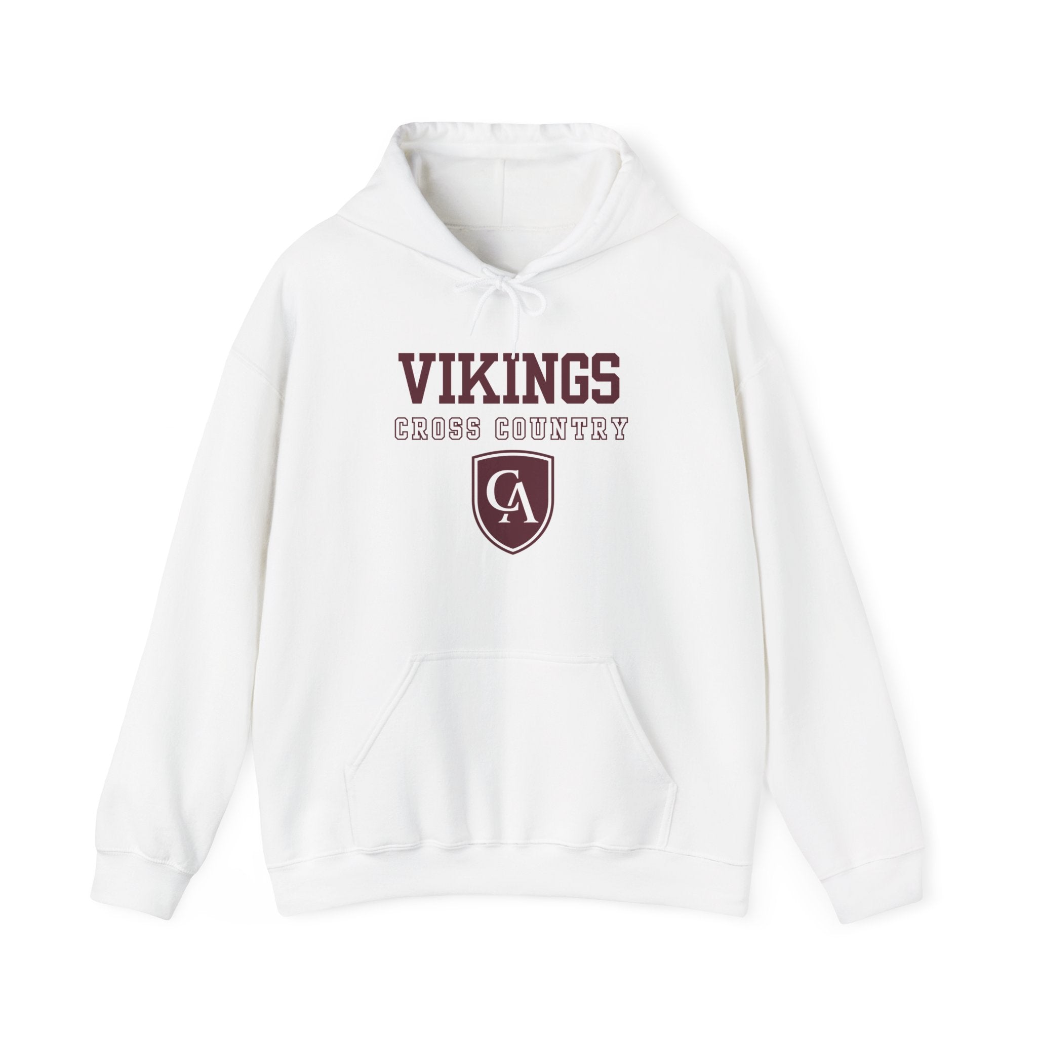 Adult Unisex Columbus Academy Vikings Cross Country Graphic Gildan Heavy Blend Hoodie