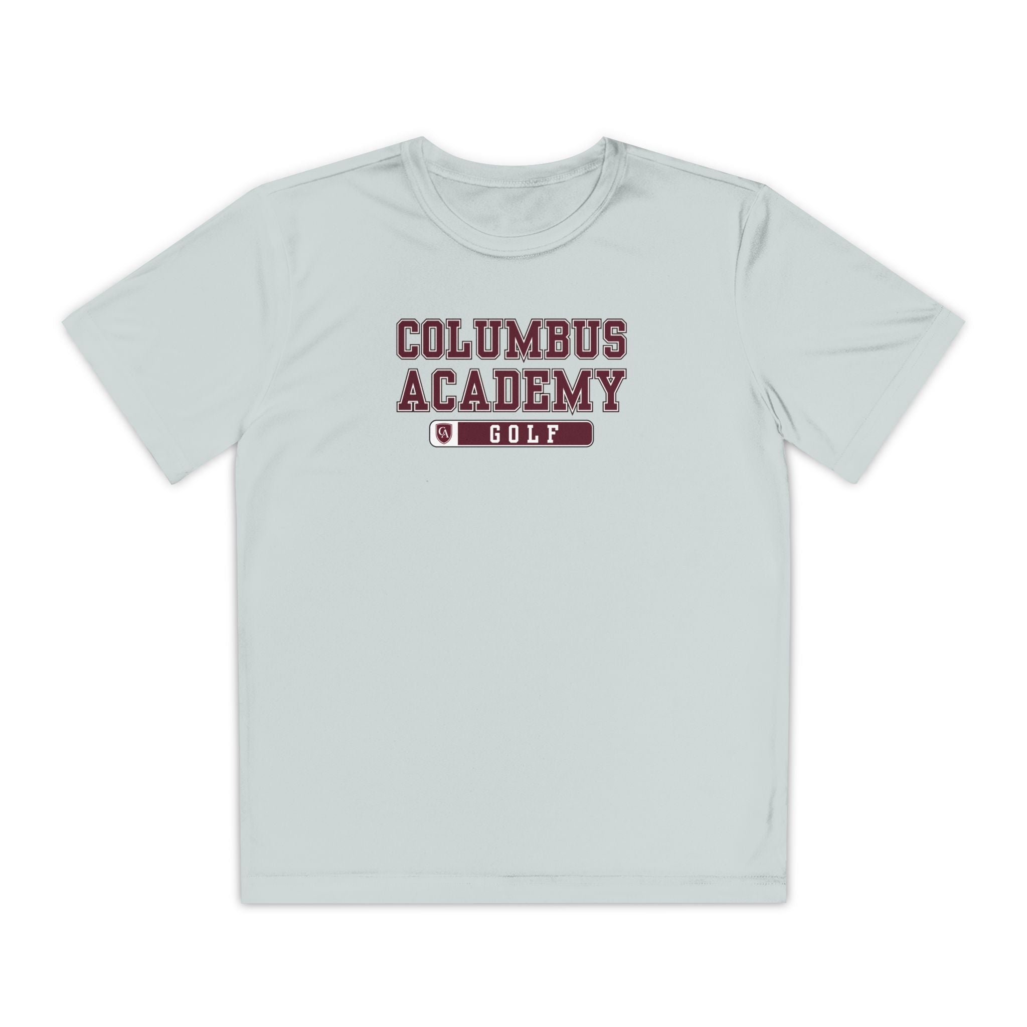 Youth Columbus Academy Golf Graphic Sport-Tek Competitor Performance Tee
