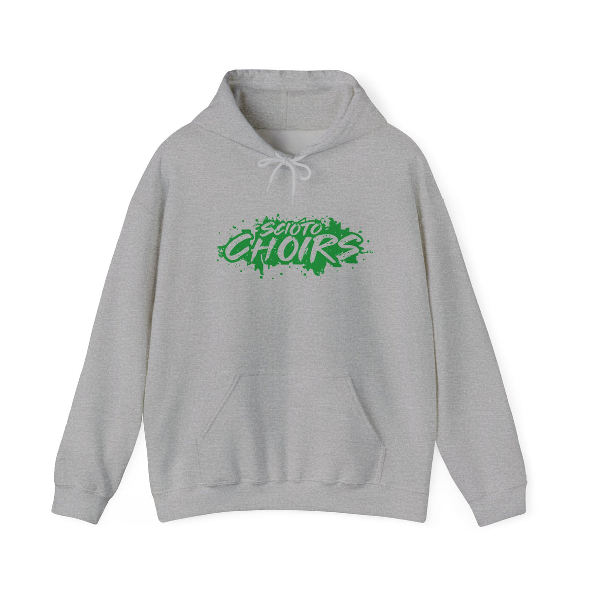 Adult Unisex Dublin Scioto Choirs Paint Splatter Graphic Hoodie