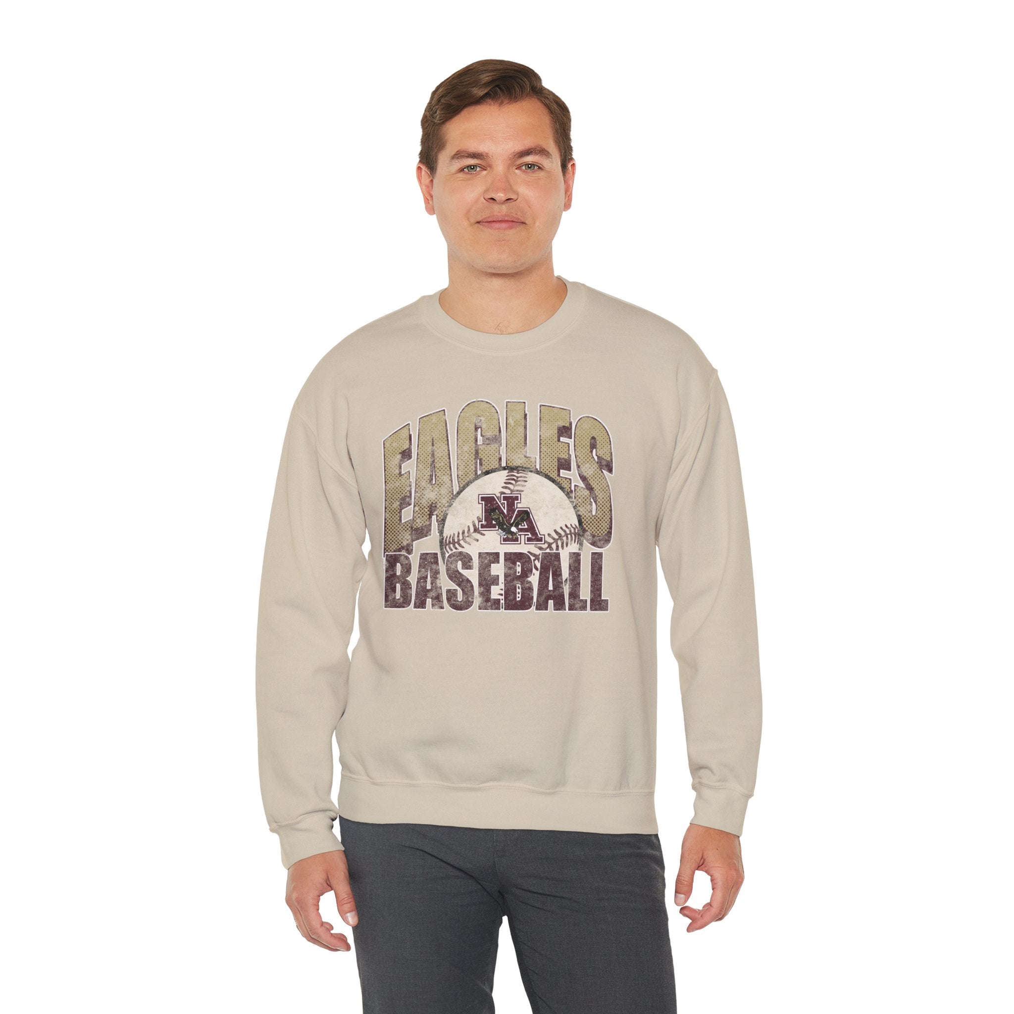 Adult Unisex New Albany Eagles Distressed Dugout Graphic Sweatshirt