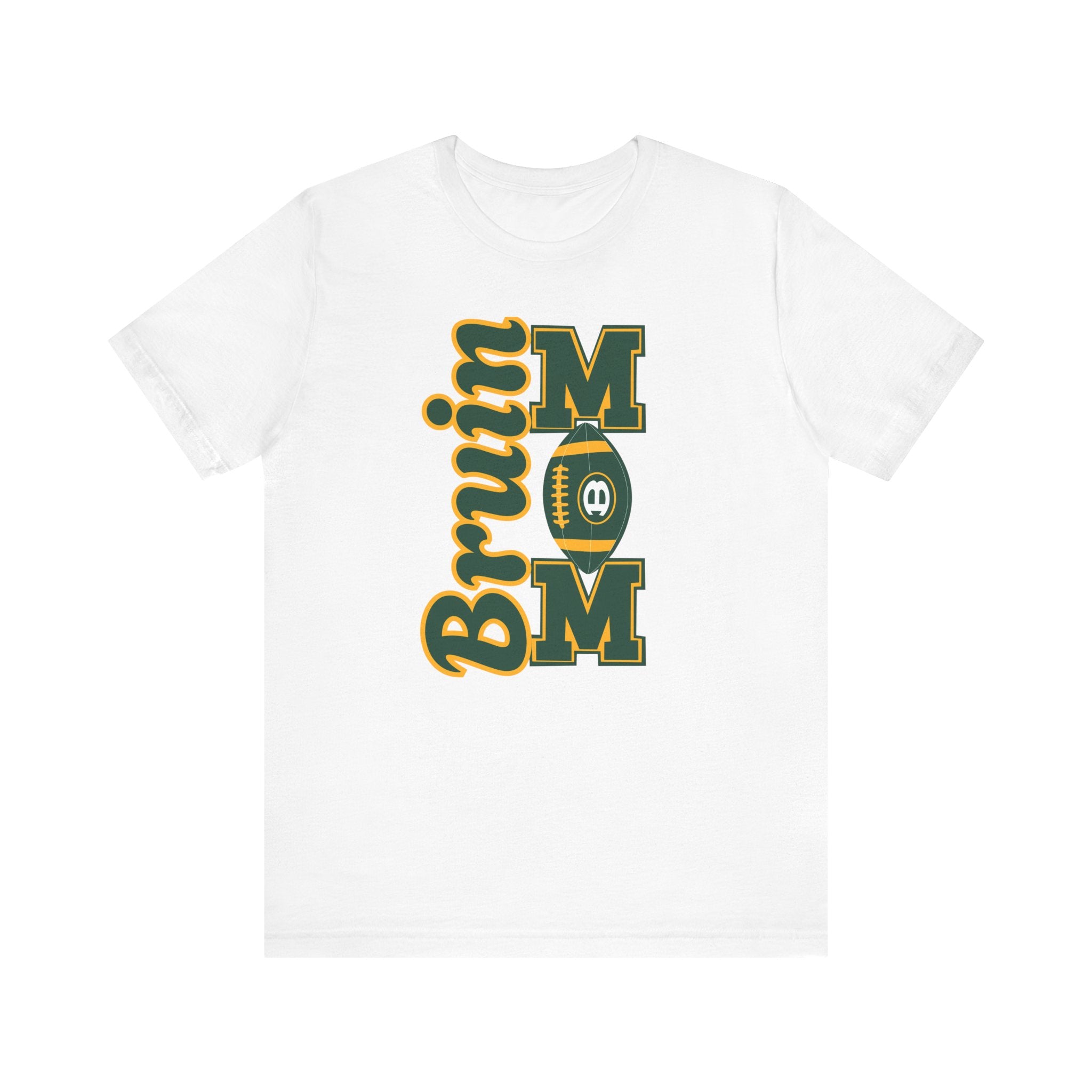 Adult Unisex Bruin Football Mom Graphic Short Sleeve Soft Tee