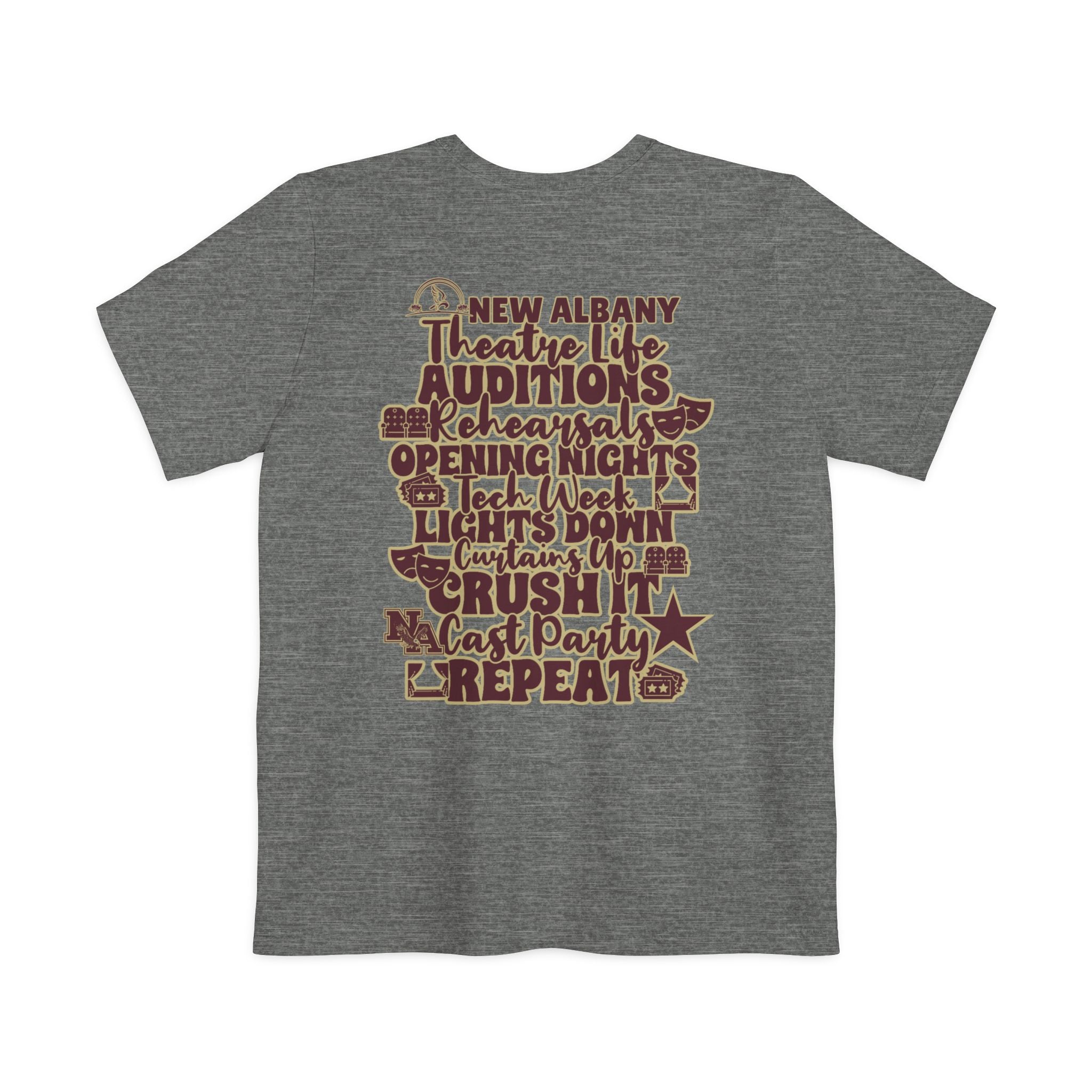 Adult Unisex New Albany Theatre Cast & Crew Graphic Pocket T-shirt