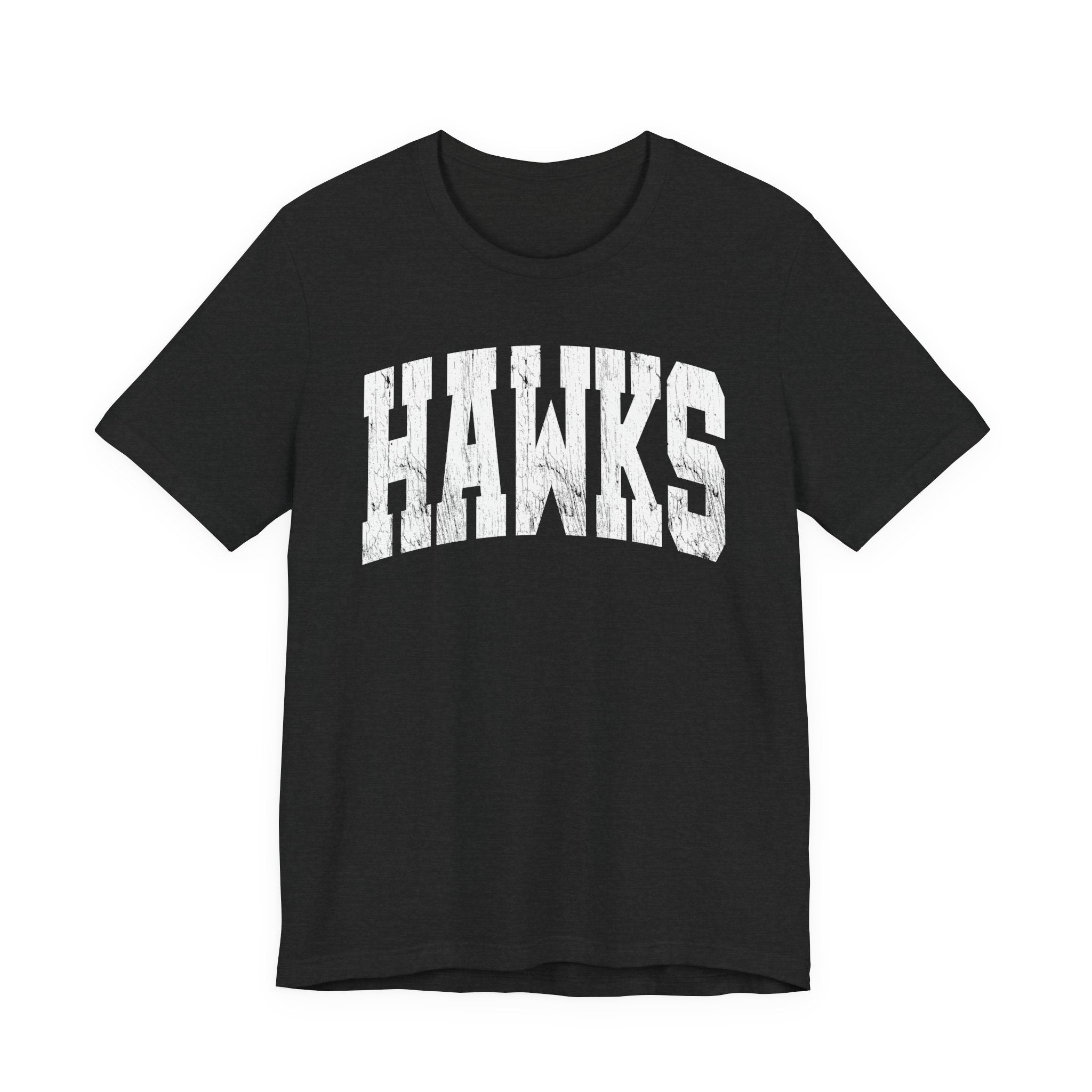 Adult Unisex Westerville Central Distressed Oversized Hawks Graphic Short Sleeve Soft Tee