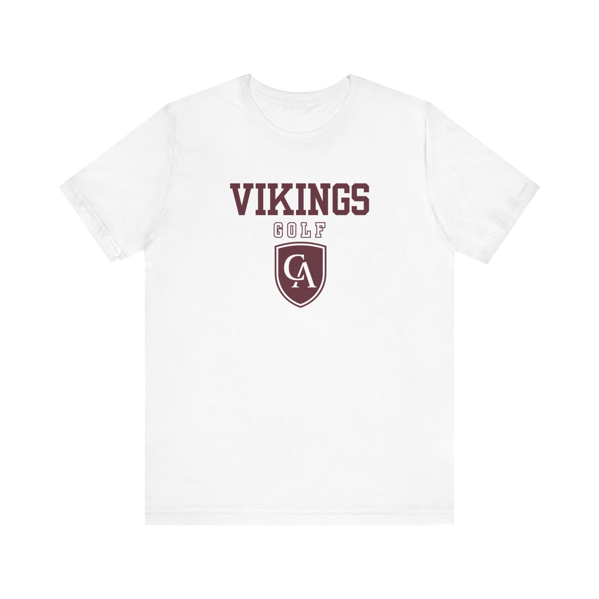 Adult Unisex Columbus Academy Vikings Golf Graphic Short Sleeve Bella + Canvas Soft Tee