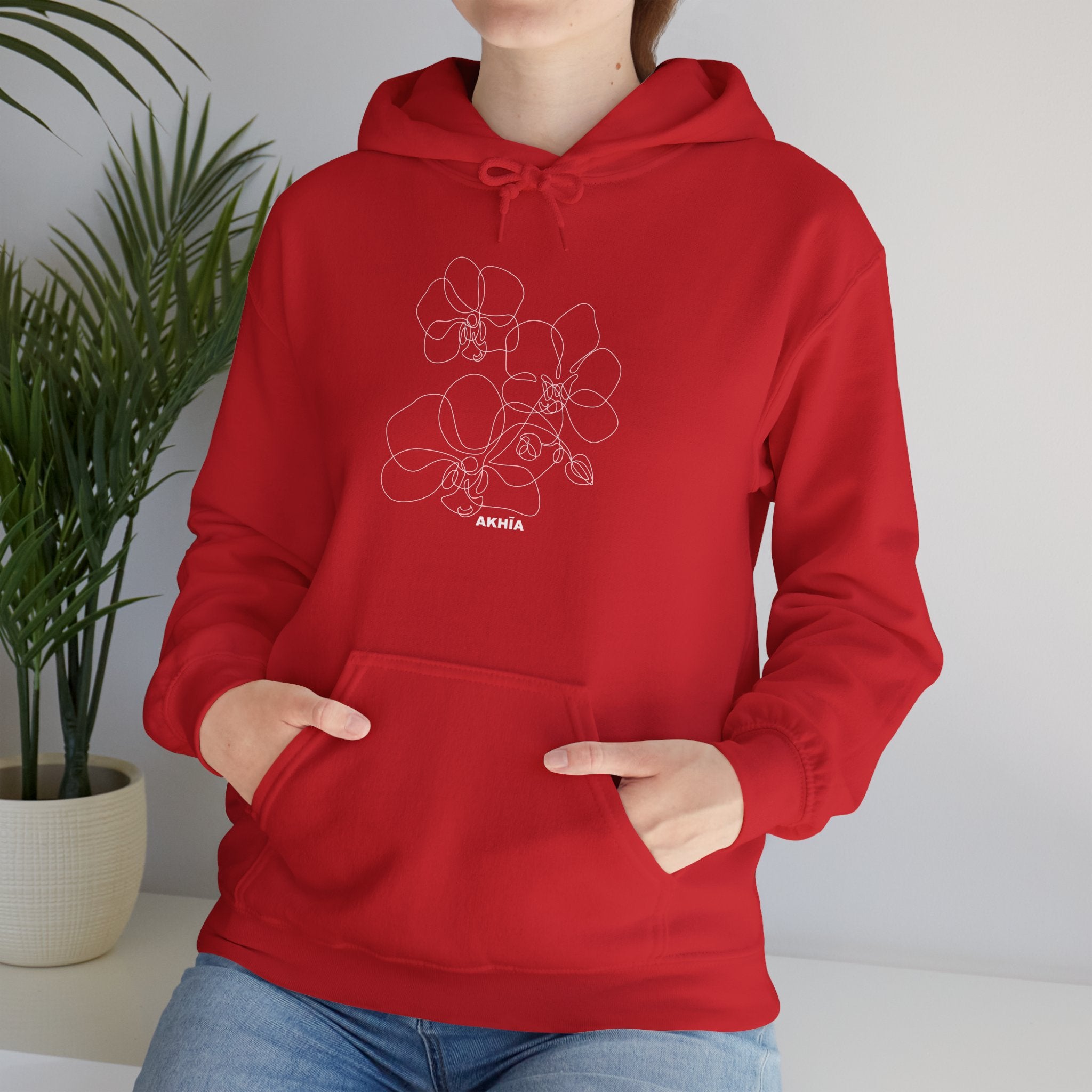 Adult Unisex Orchid Graphic Hoodie - Akhia