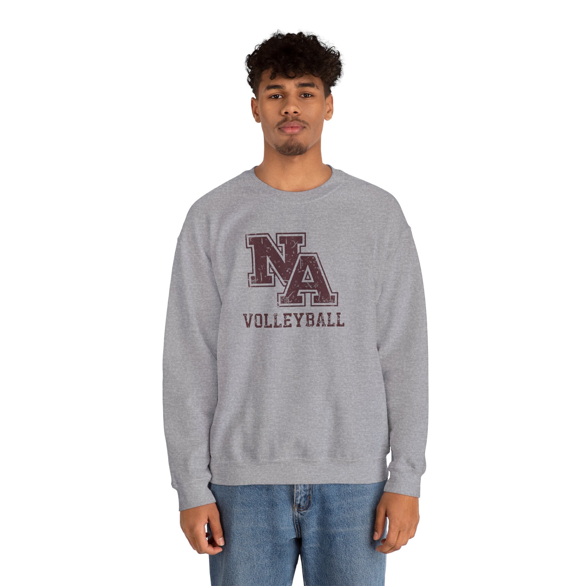 Adult Unisex New Albany Volleyball Vintage Vibe Logo Graphic Sweatshirt