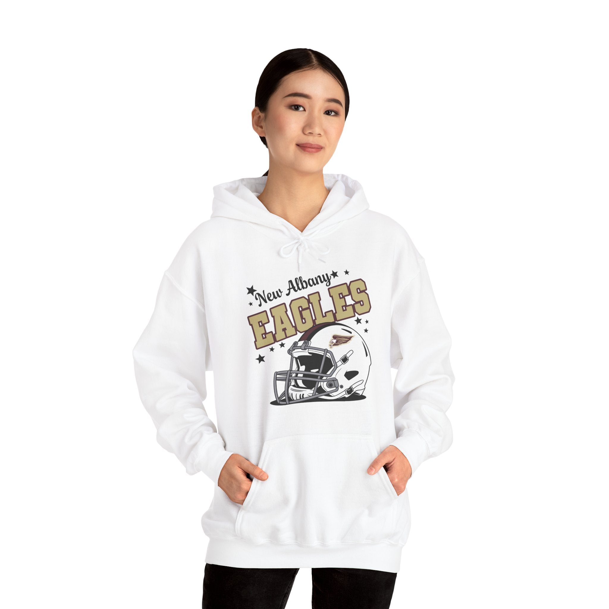 Adult Unisex New Albany Eagles Football Pride Graphic Hoodie