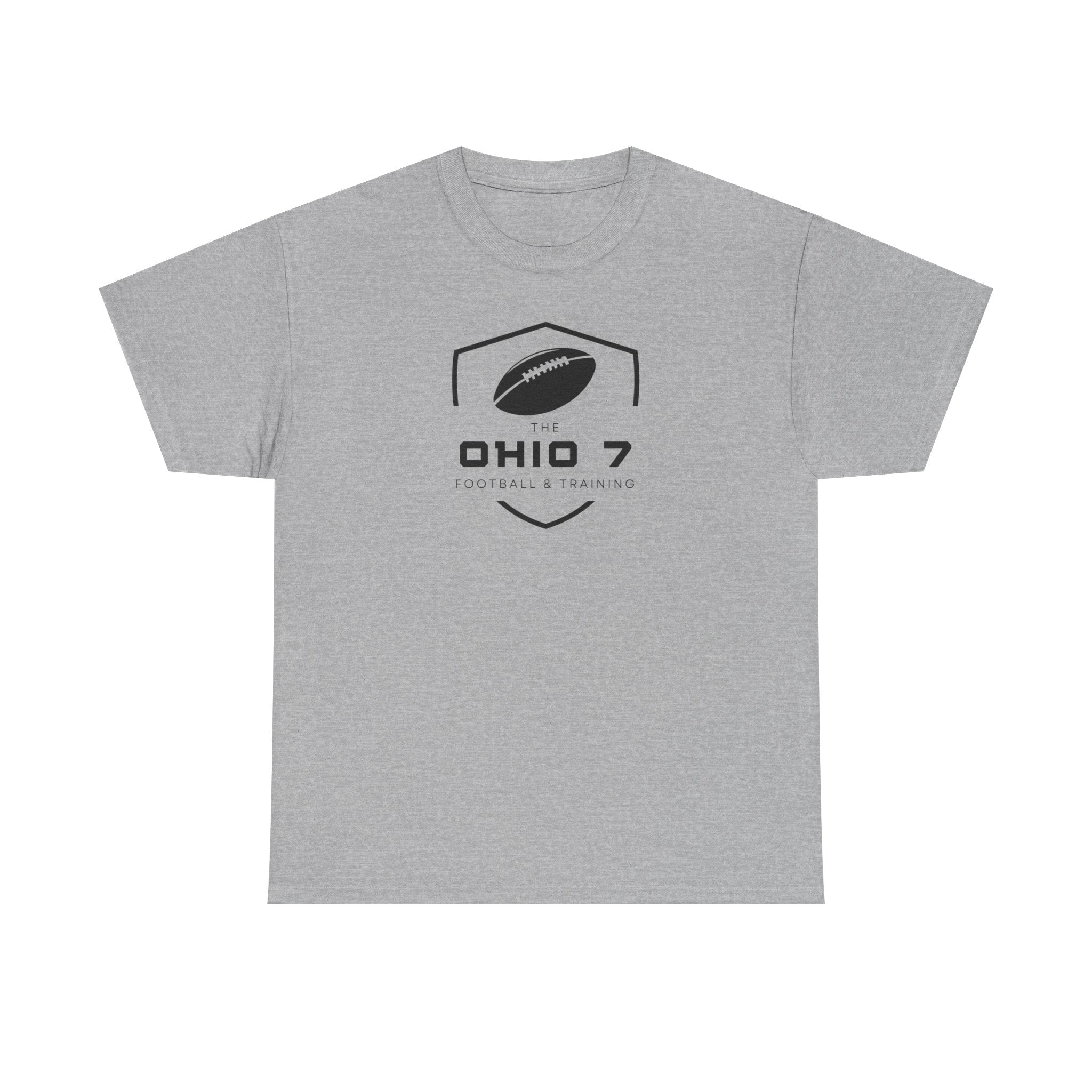 Adult Unisex The Ohio 7 Black Logo Short Sleeve Gildan Heavy Tee
