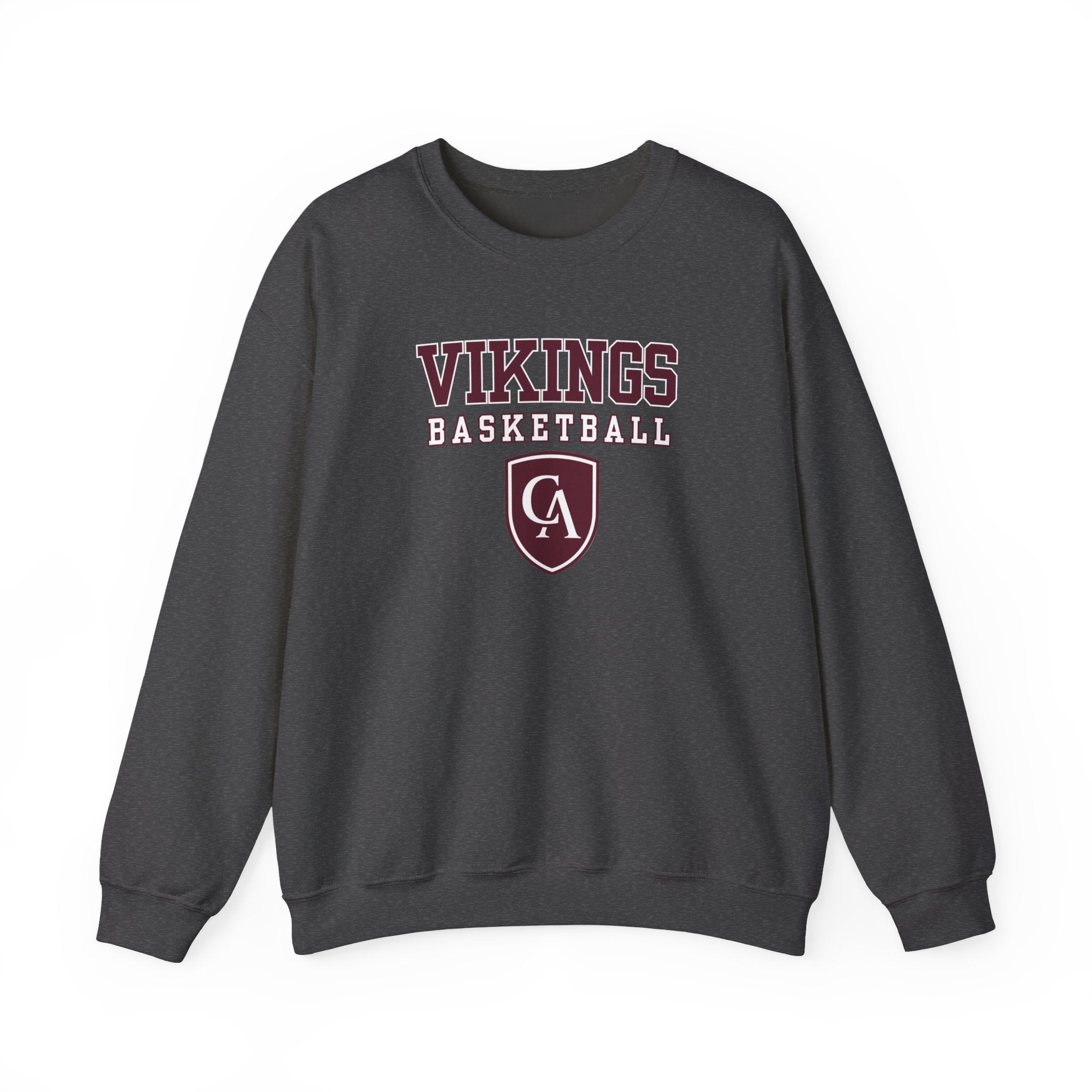 Adult Unisex Columbus Academy Vikings Basketball Graphic Gildan Heavy Blend Sweatshirt