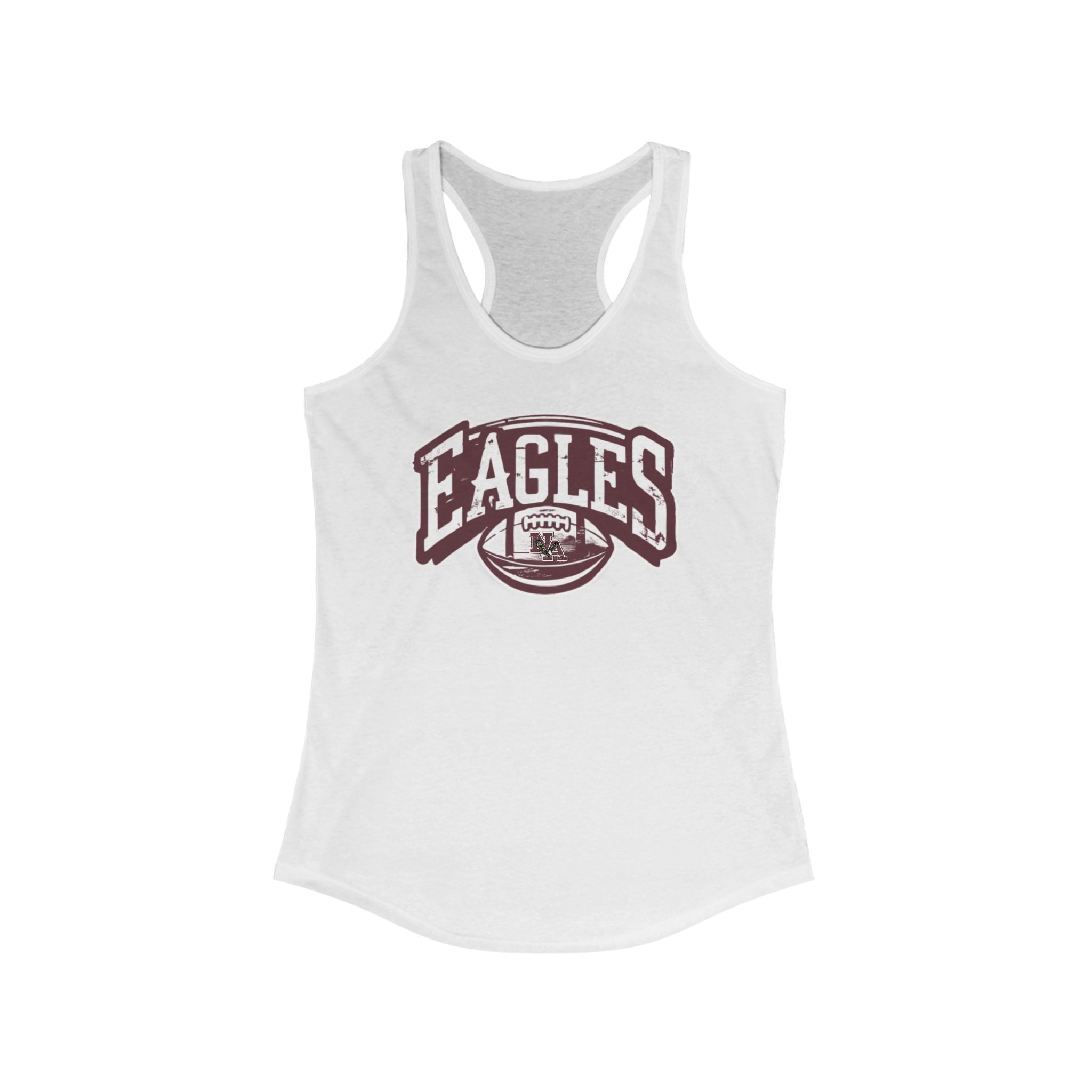 Women's Eagles Football Motion Graphic Racerback Tank
