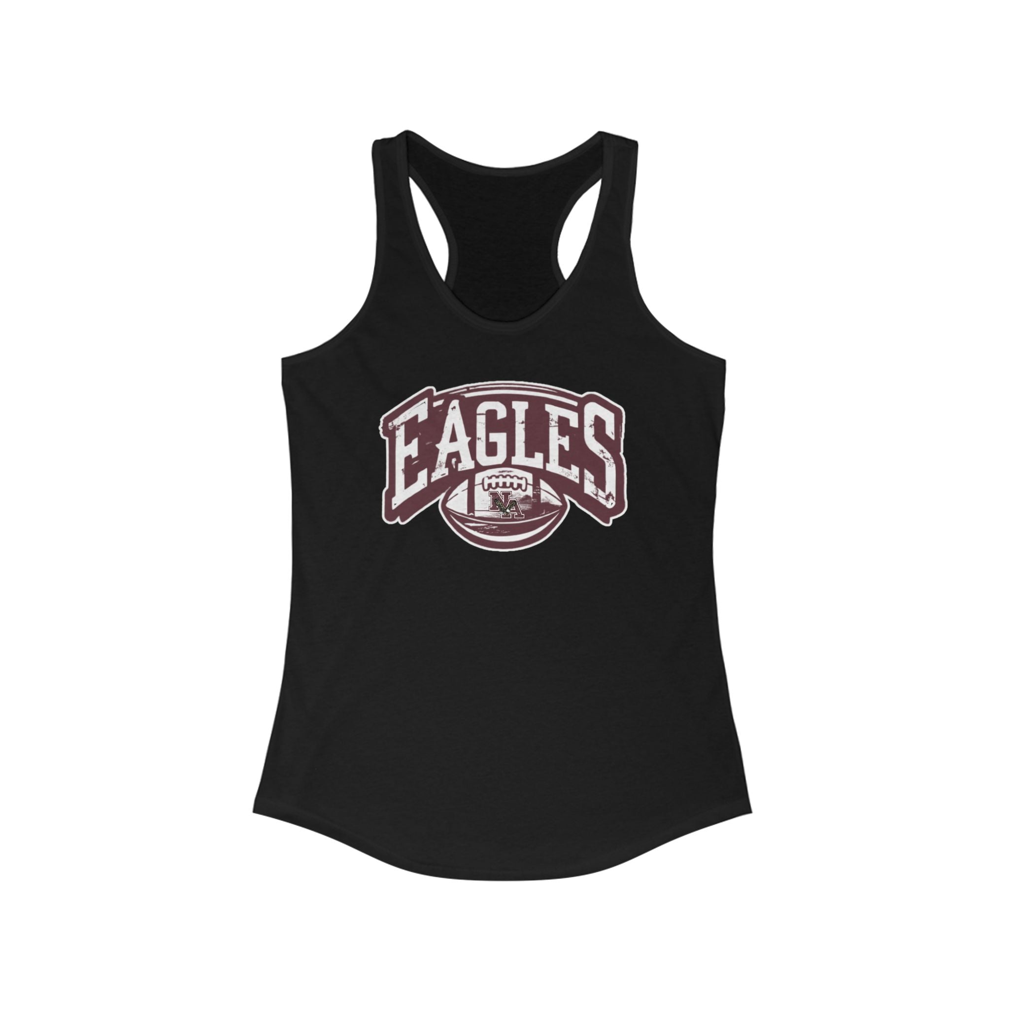 Women's Eagles Football Motion Graphic Racerback Tank