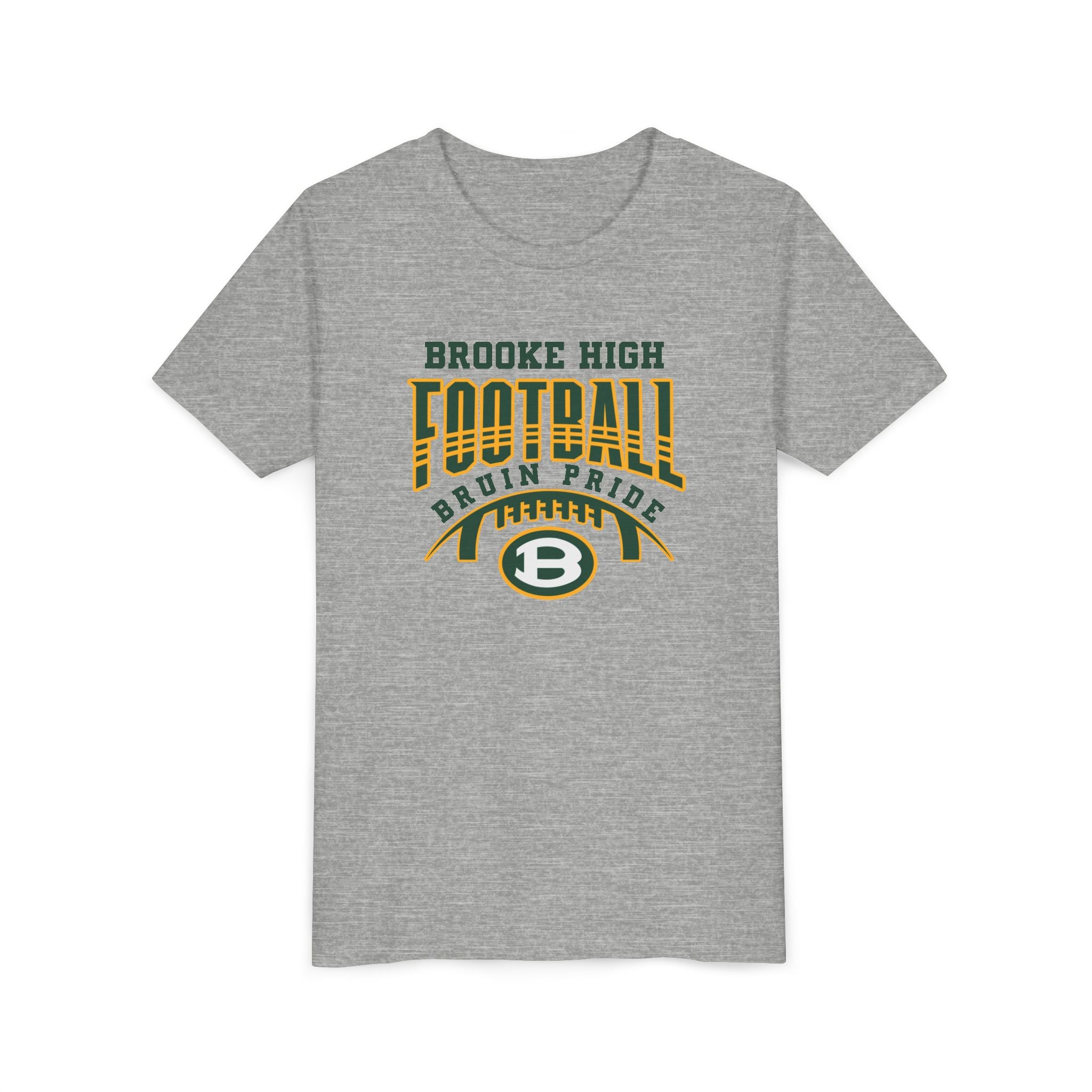 Youth Bruin Pride Football Graphic Short Sleeve Soft Tee