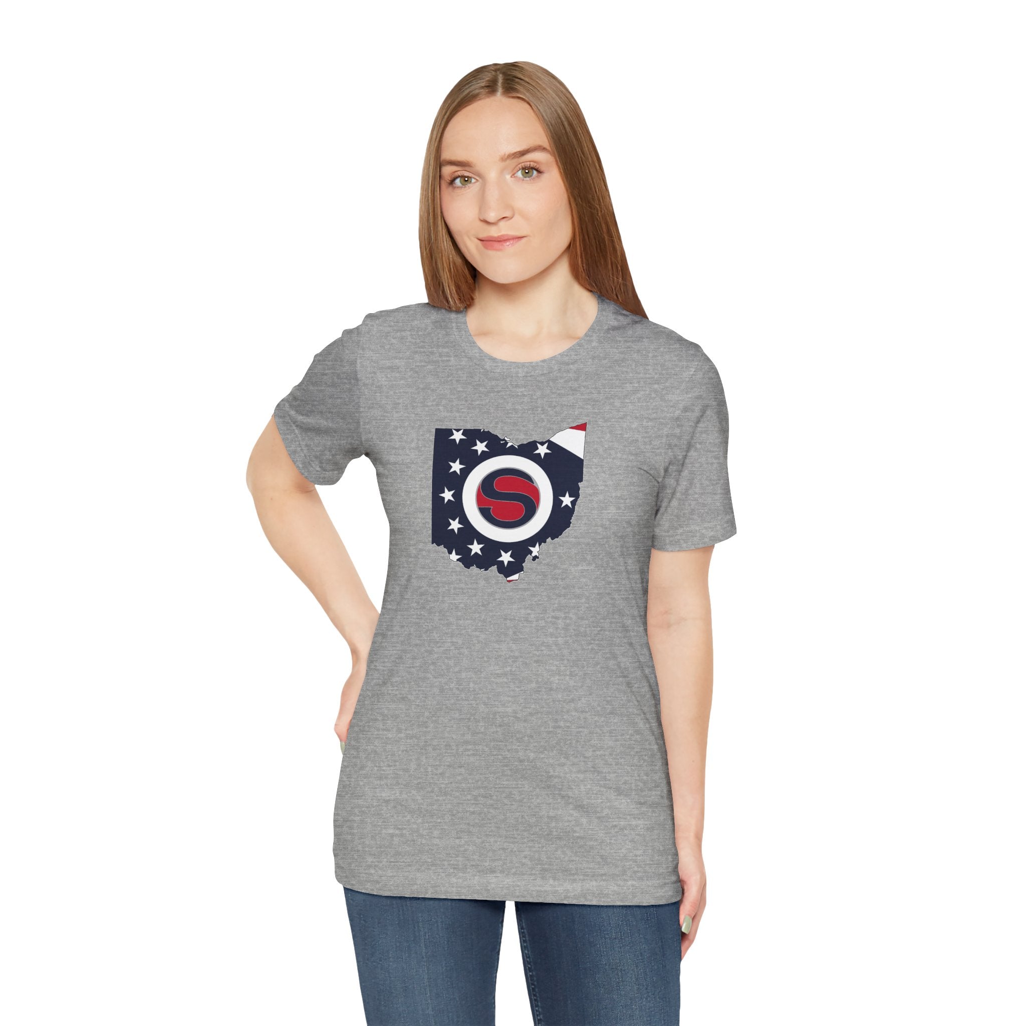 Adult Unisex Stingers Softball State Logo Graphic Short Sleeve Bella + Canvas Soft Tee