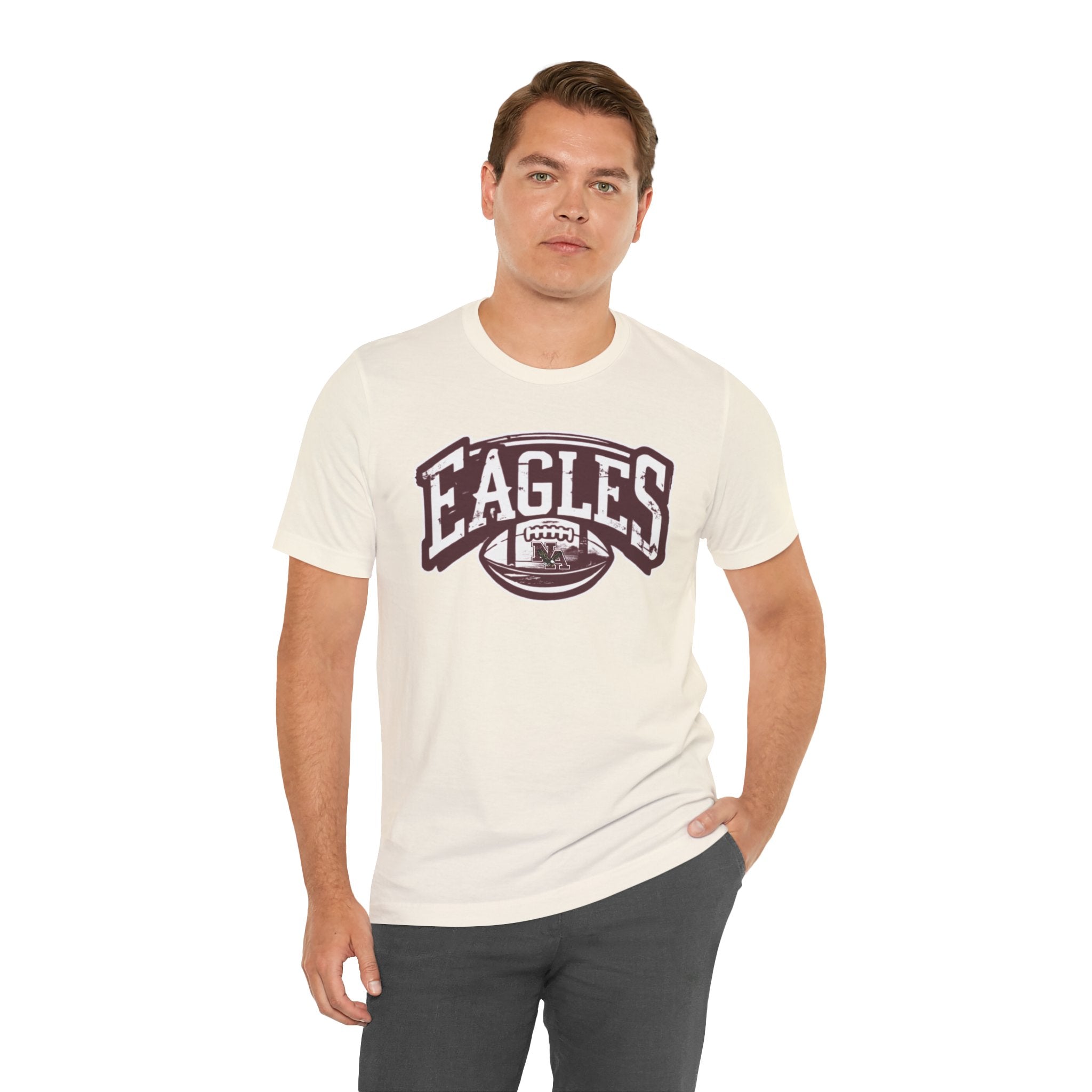 Adult Unisex New Albany Eagles Football Motion Graphic Short Sleeve Soft Tee