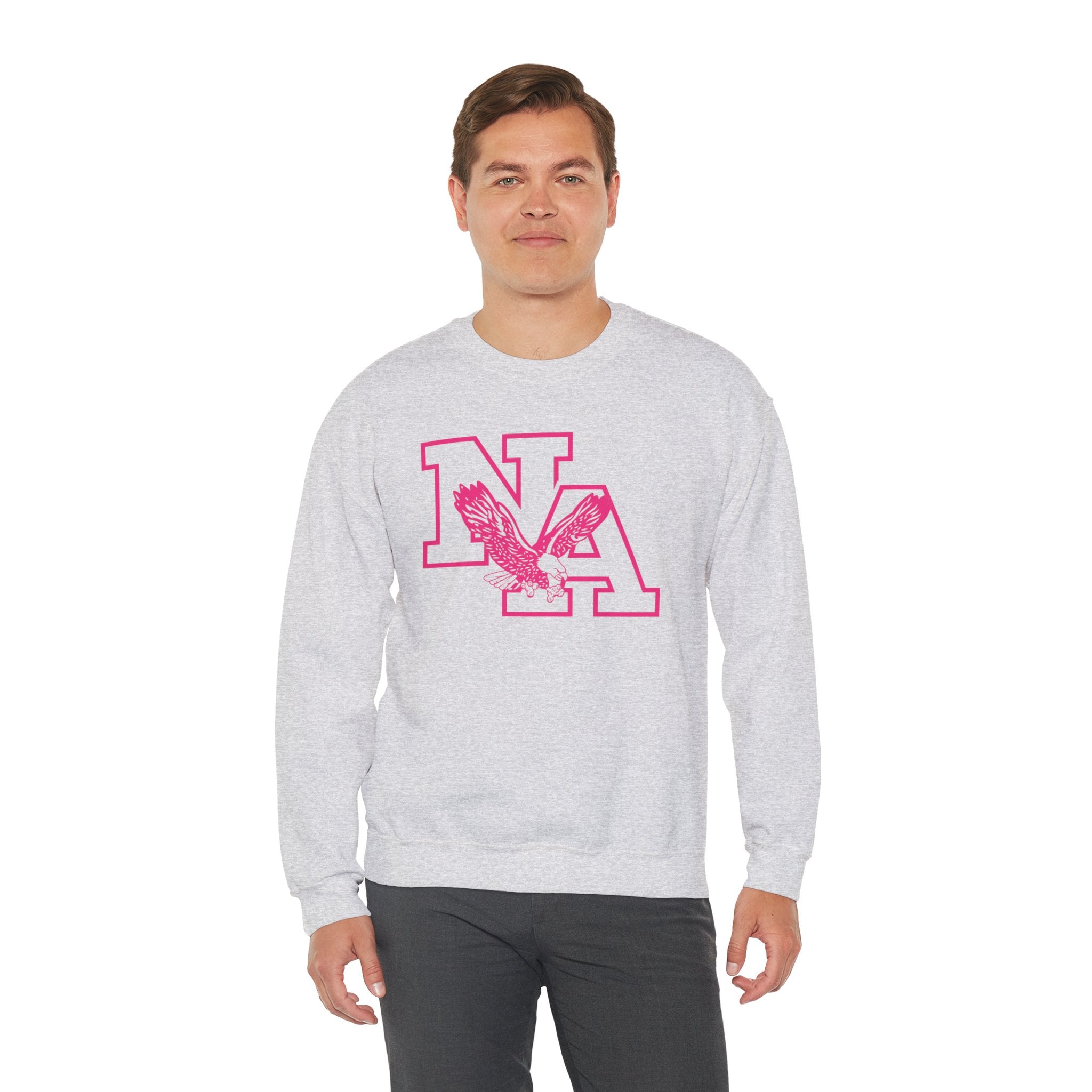 Adult Unisex Neon Pink Power Graphic Sweatshirt - PINK OCTOBER