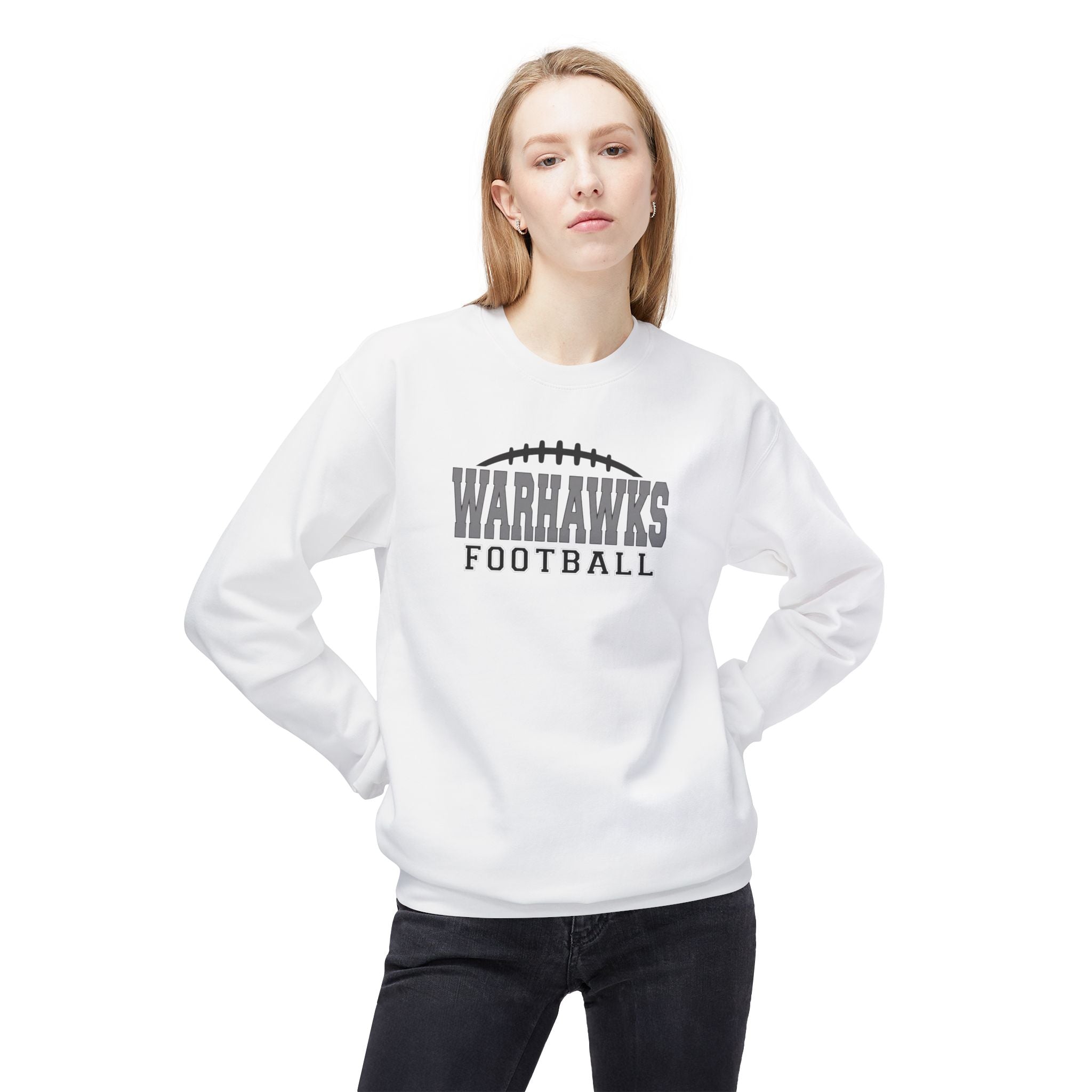 Adult Unisex Westerville Central Warhawks Football Laces Graphic Soft Style Sweatshirt