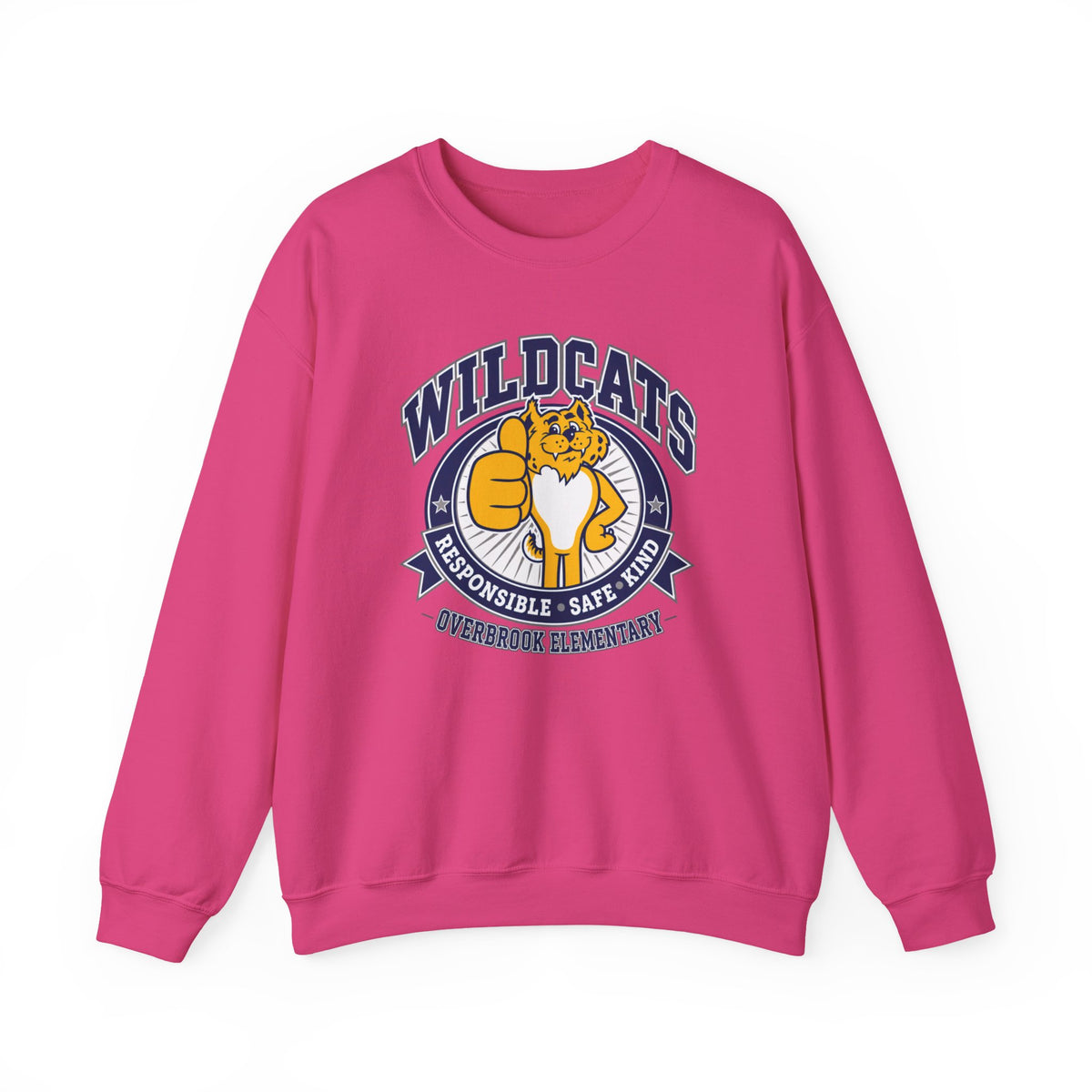 Adult Unisex Overbrook Elementary Wildcat Way Graphic Sweatshirt