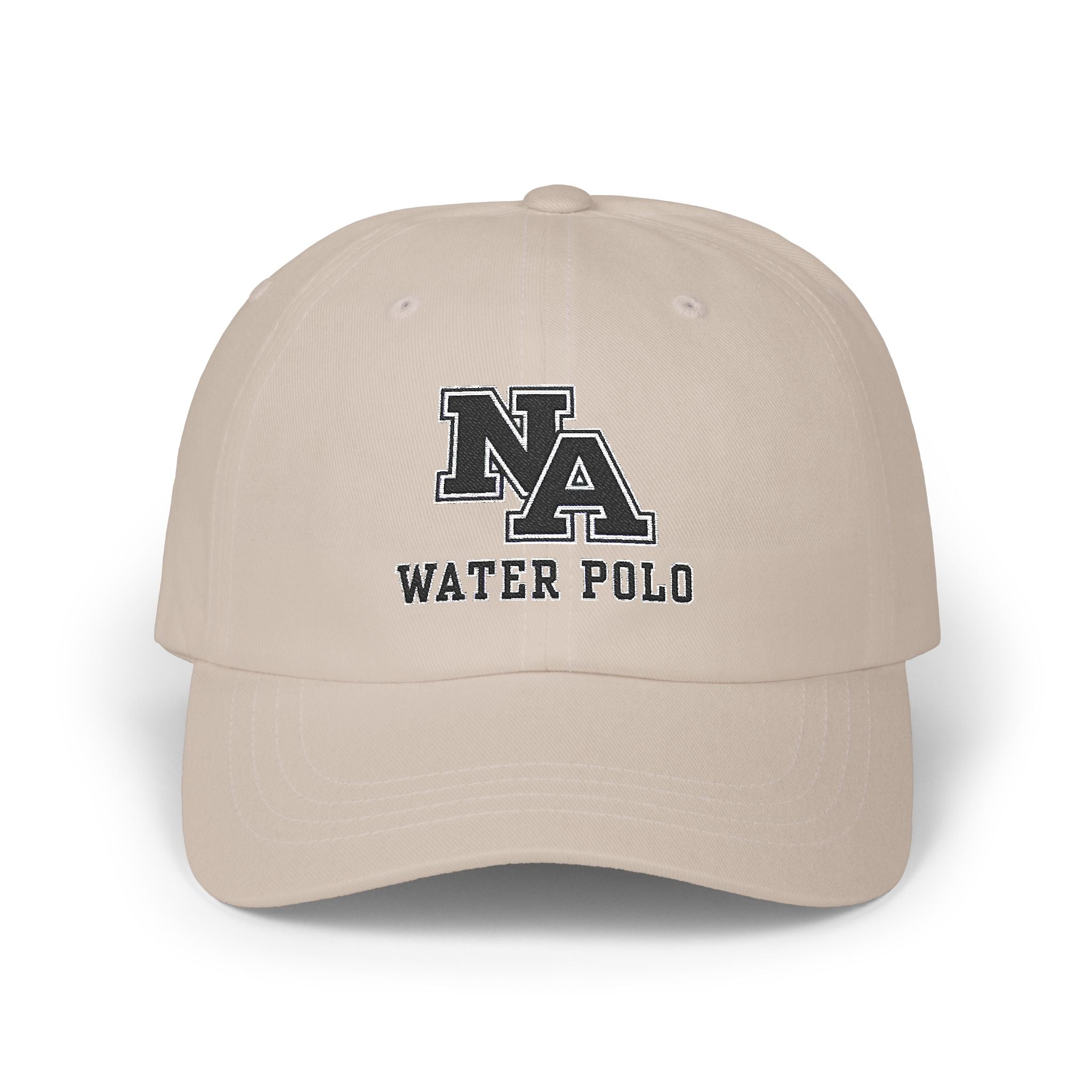 New Albany Water Polo Classic Black Logo Embroidered Dad Cap