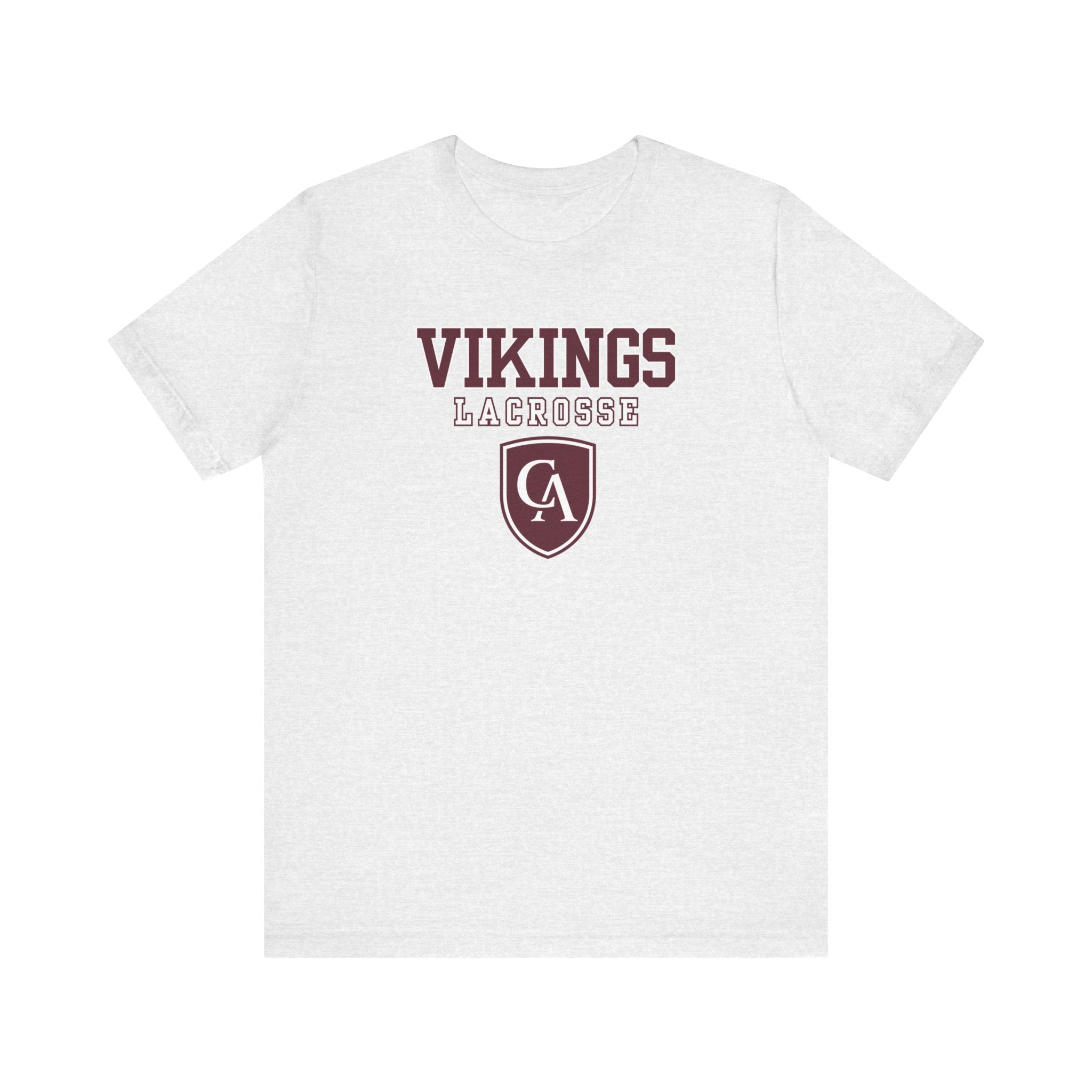 Adult Unisex Columbus Academy Vikings Lacrosse Graphic Short Sleeve Bella + Canvas Soft Tee