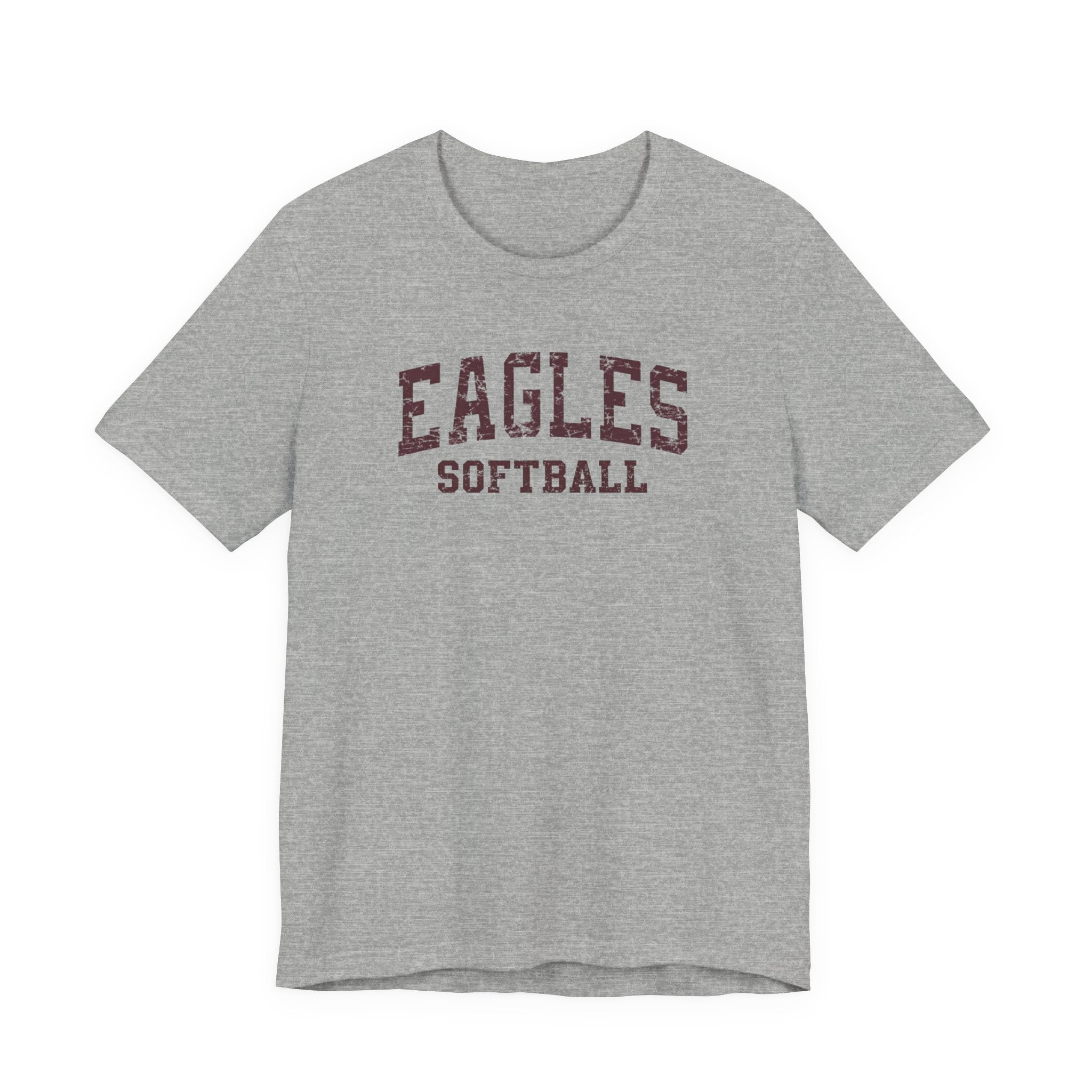 Adult Unisex New Albany Eagles Softball Vintage Distressed Graphic Short Sleeve Soft Tee