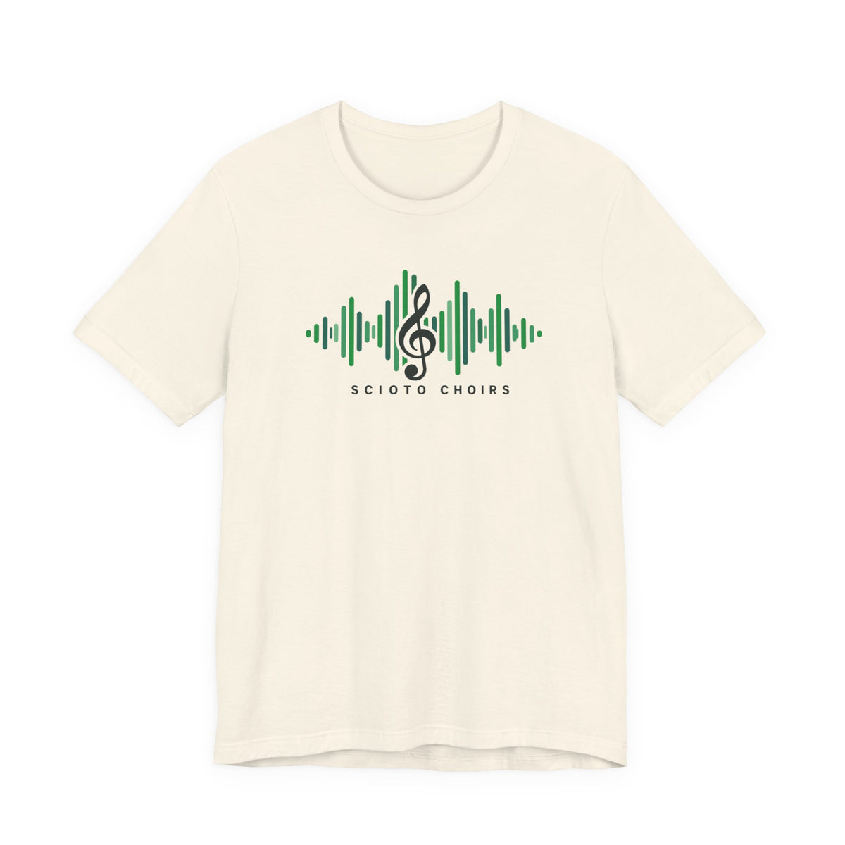 Adult Unisex Dublin Scioto Choirs Sound Wave Graphic Short Sleeve Soft Tee
