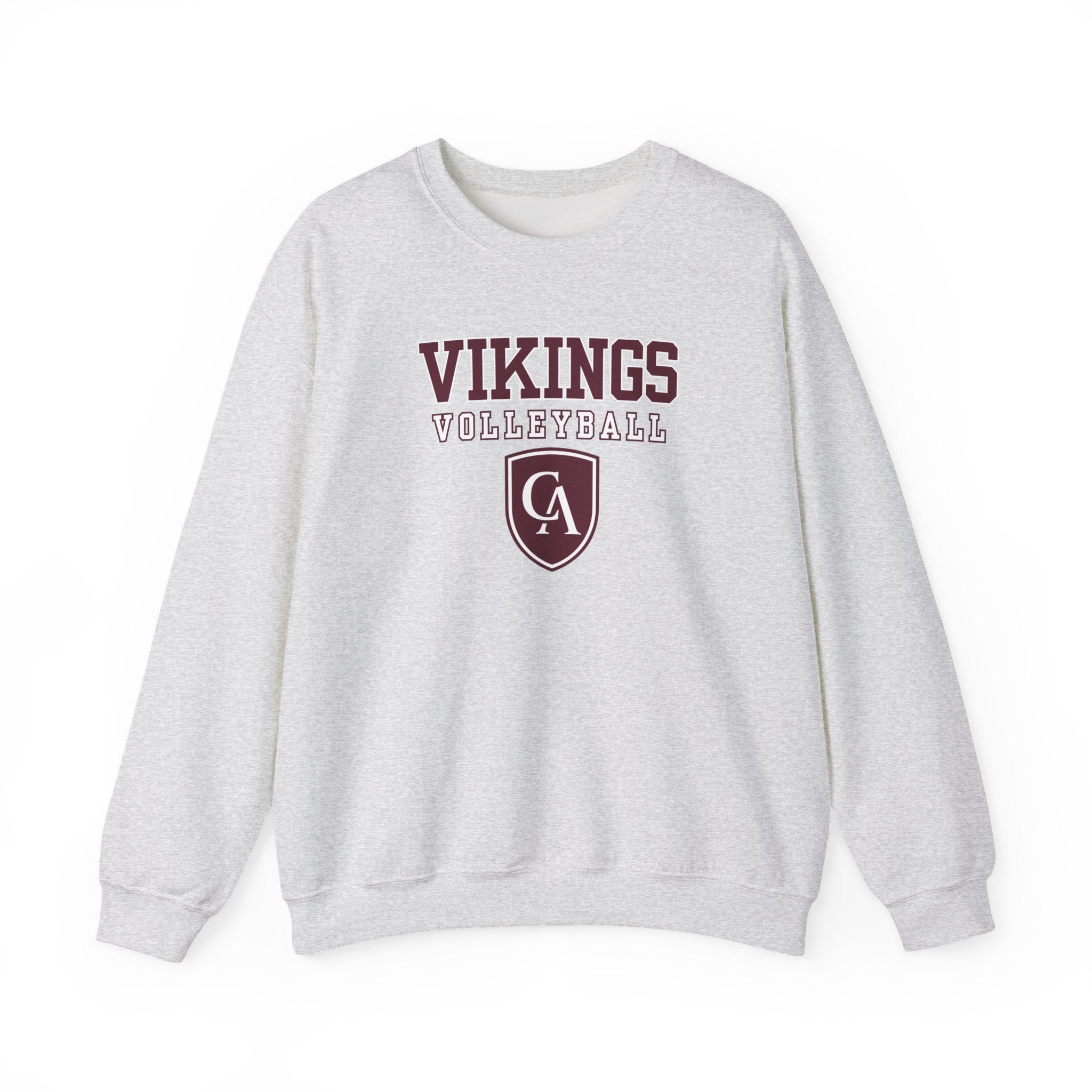 Adult Unisex Columbus Academy Vikings Volleyball Graphic Gildan Heavy Blend Sweatshirt