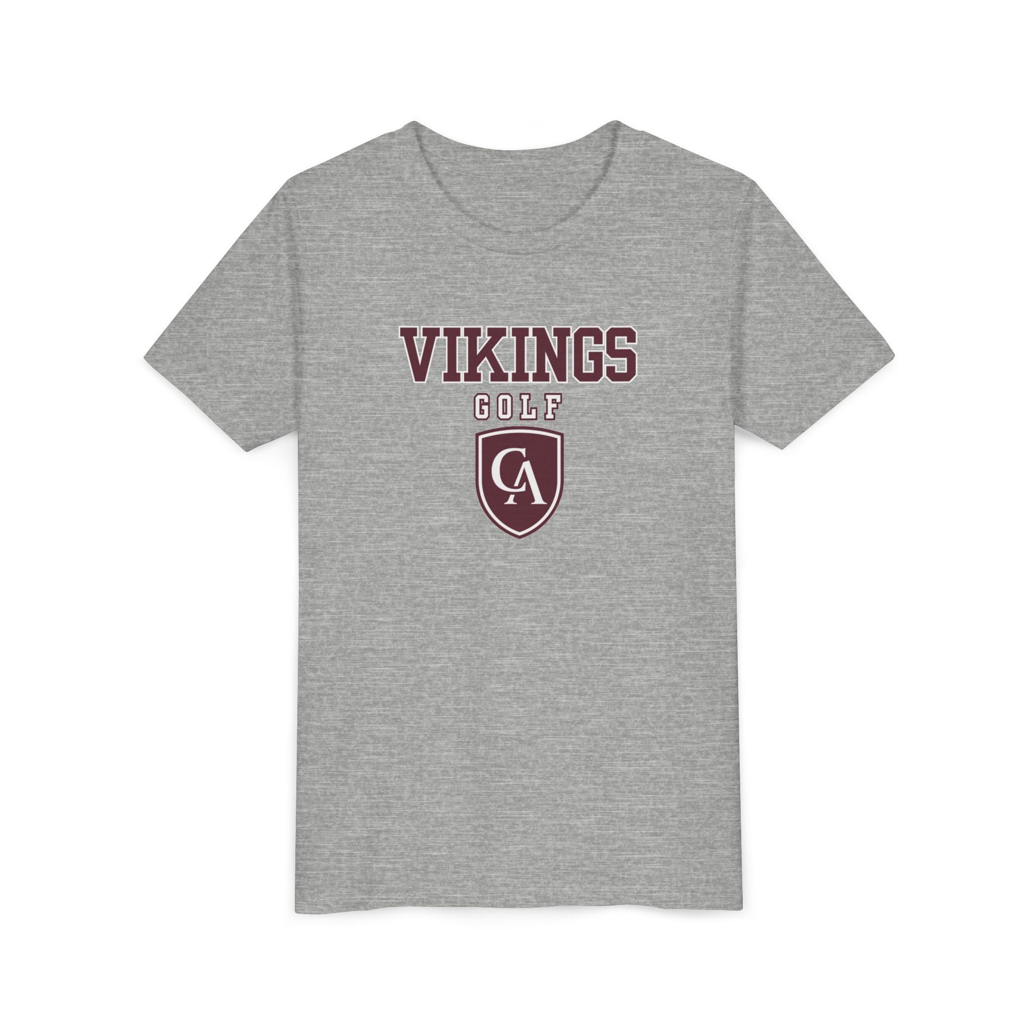 Youth Columbus Academy Vikings Golf Graphic Short Sleeve Bella + Canvas Soft Tee