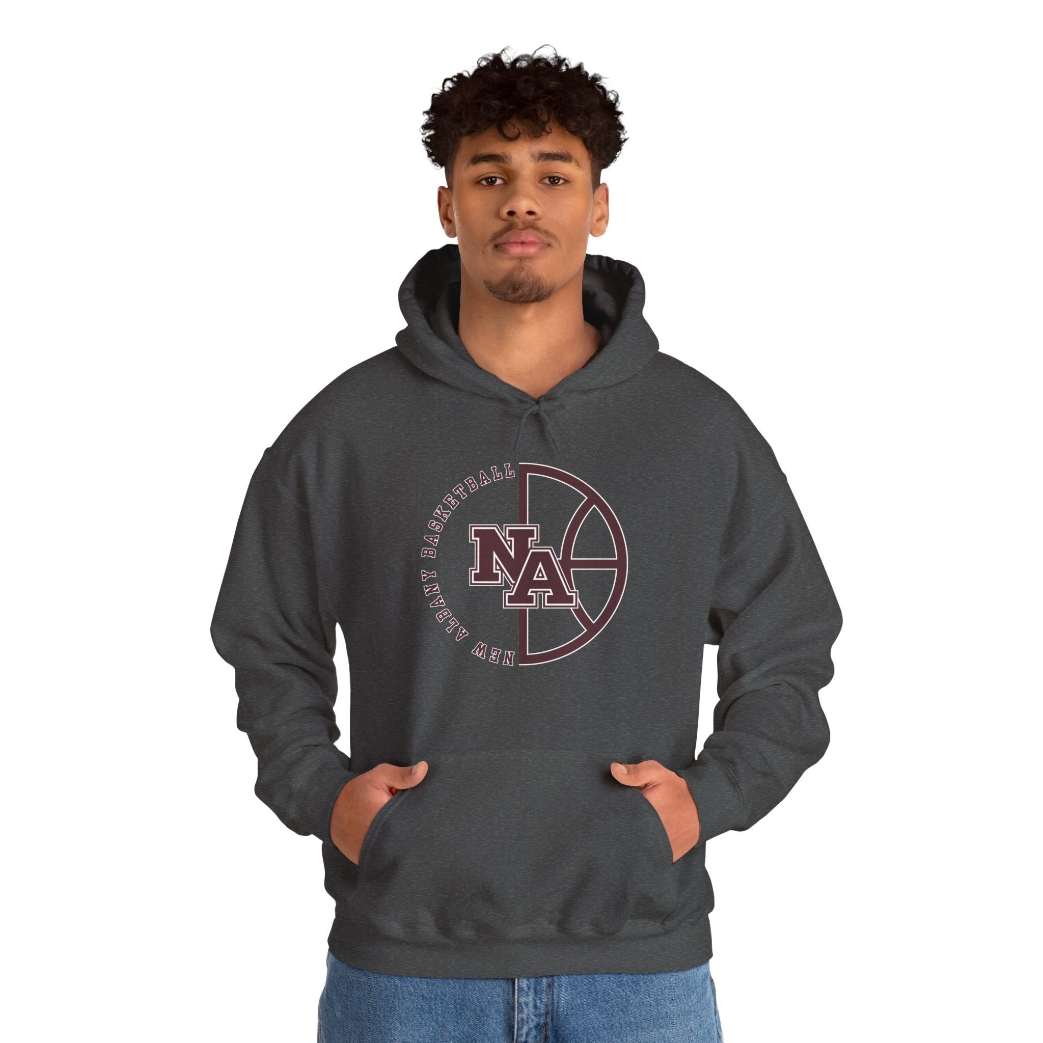 Adult Unisex New Albany Basketball Pick and Roll Graphic Hoodie