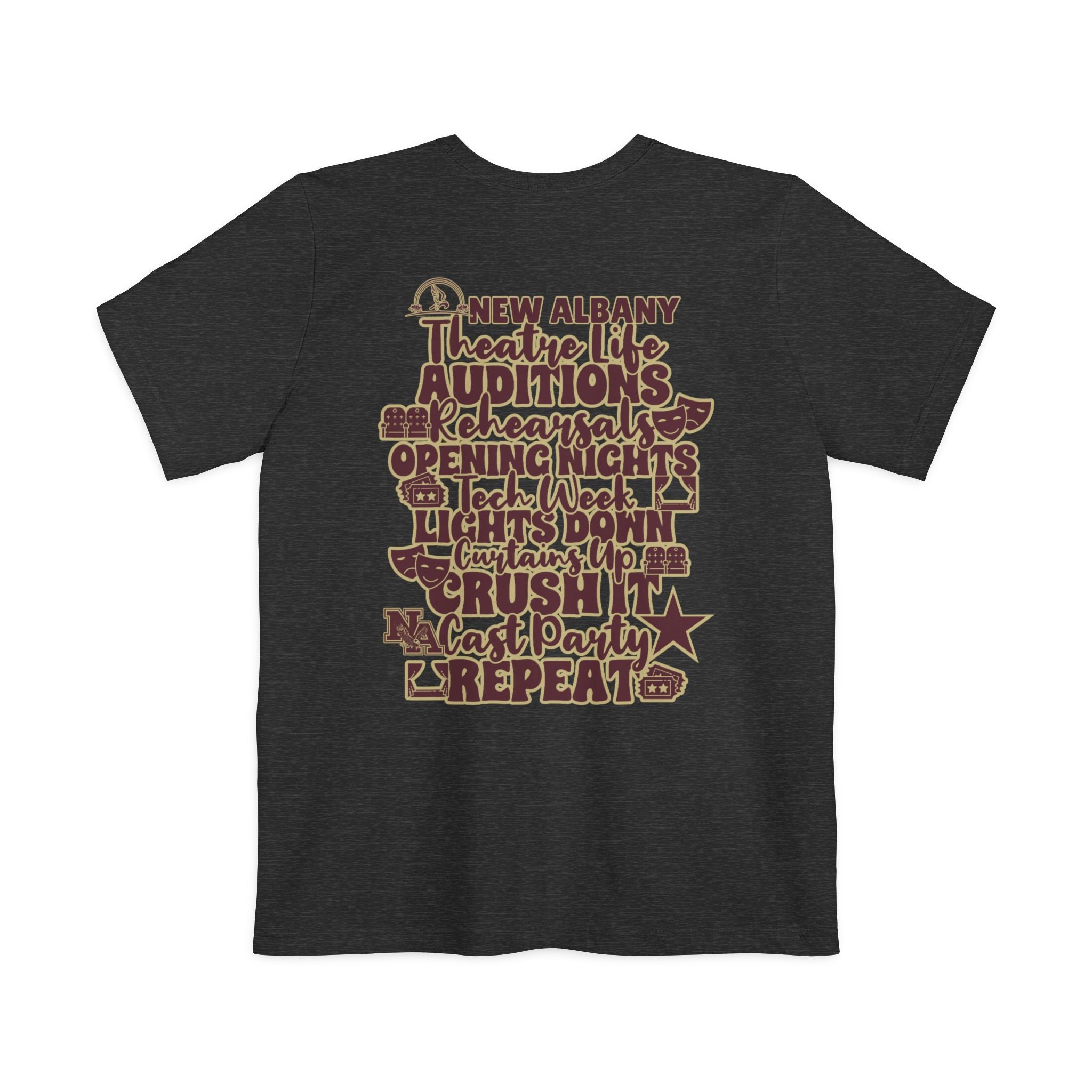 Adult Unisex New Albany Theatre Cast & Crew Graphic Pocket T-shirt