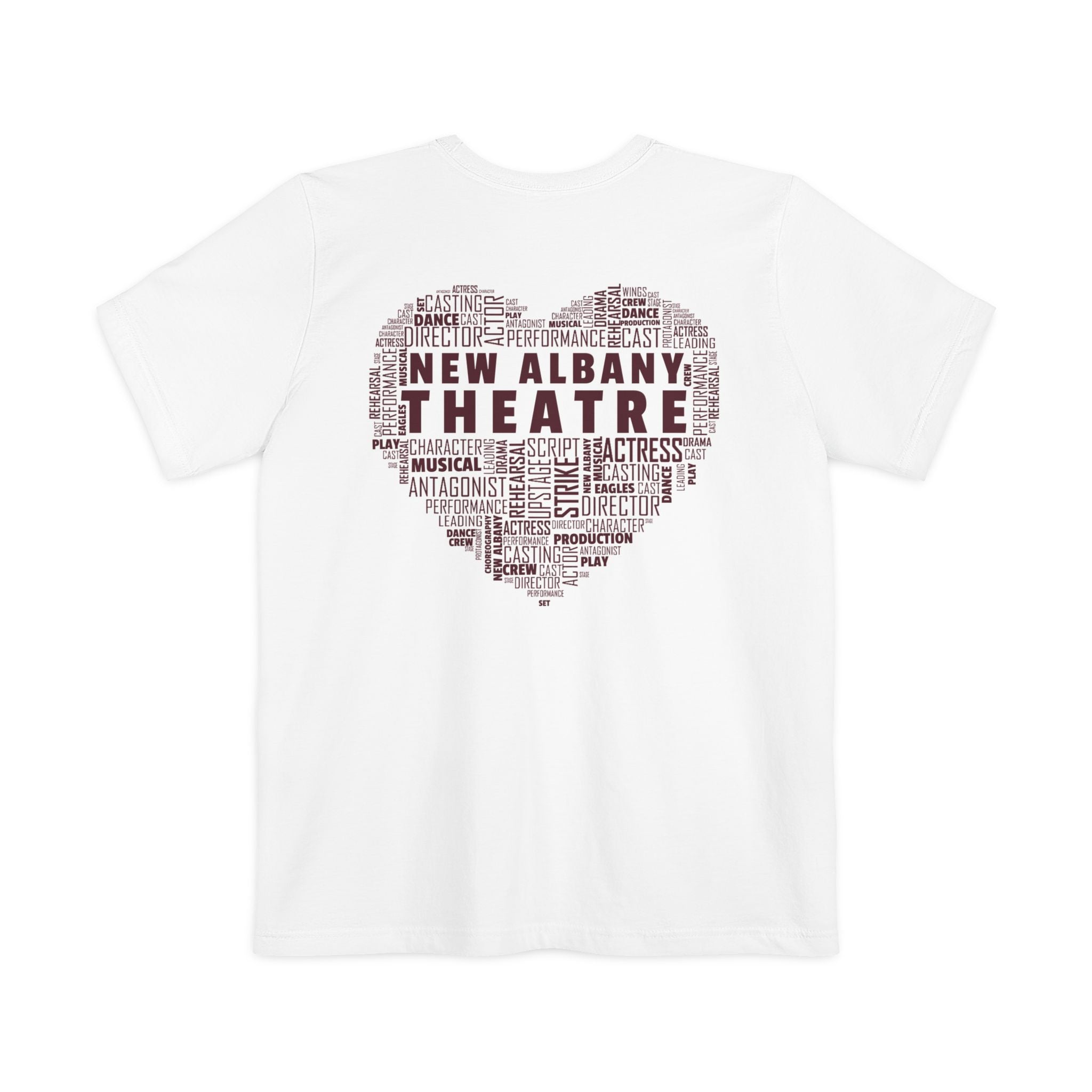 Adult Unisex New Albany Theatre Heart Graphic Pocket T-shirt