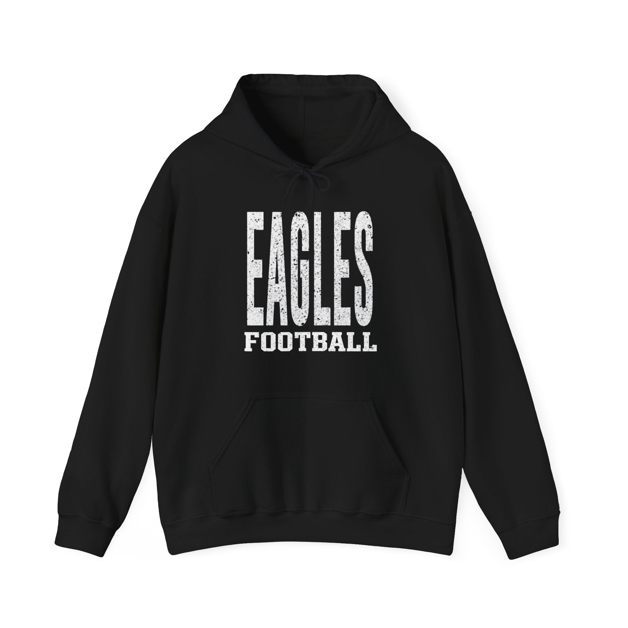 Adult Unisex New Albany Football Distressed Enlarged Graphic Hoodie