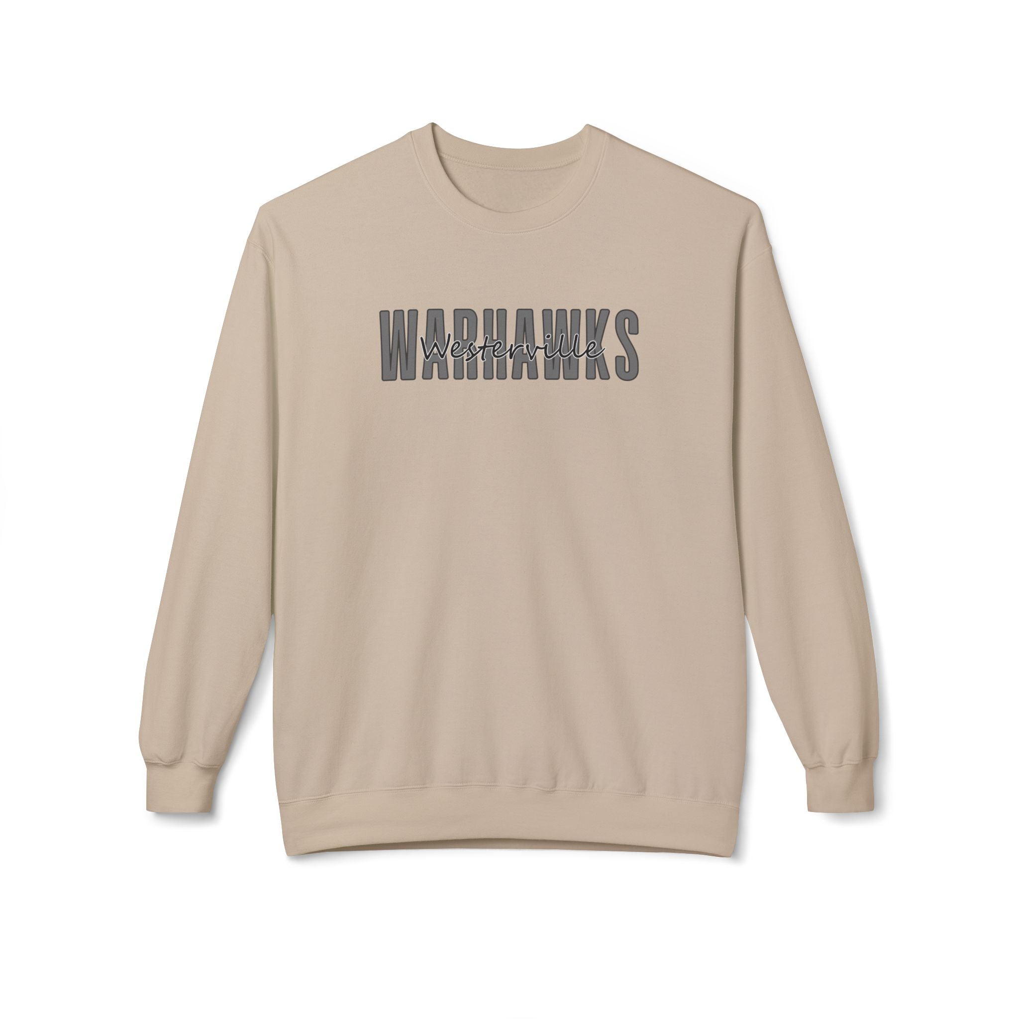 Adult Unisex Westerville Central Warhawks Spirit Script Graphic Soft Style Sweatshirt
