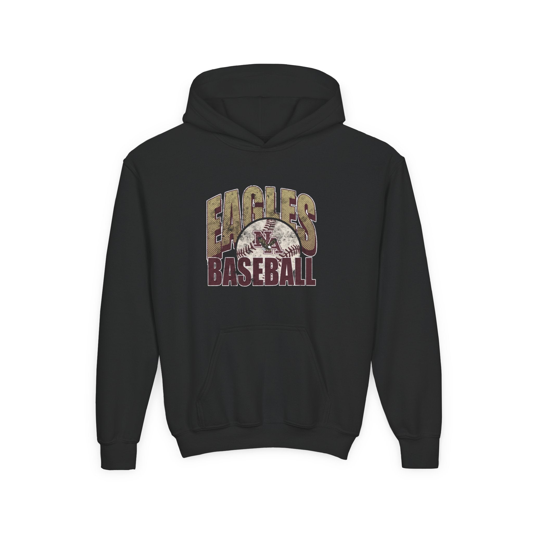 Youth New Albany Eagles Distressed Dugout Graphic Hoodie