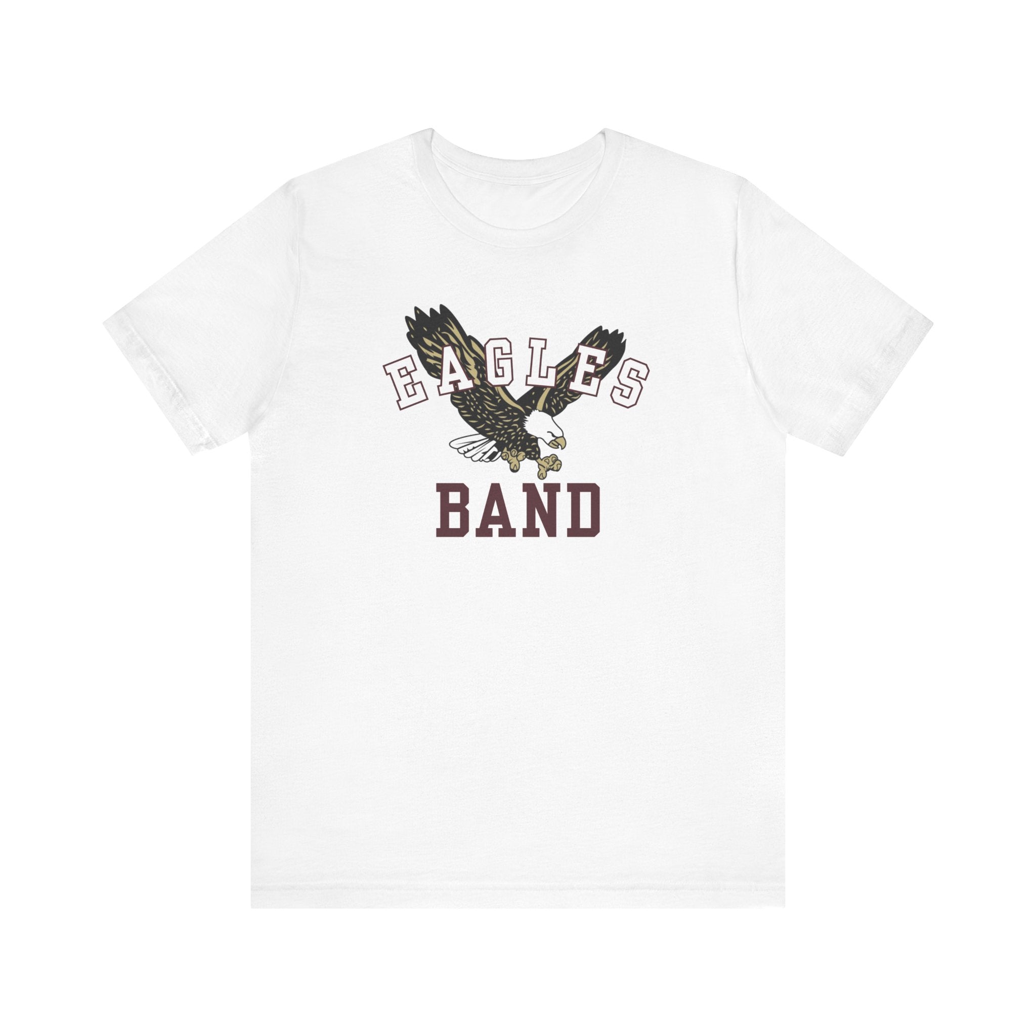 Adult Unisex Flying Band Eagle Graphic Short Sleeve Soft Tee
