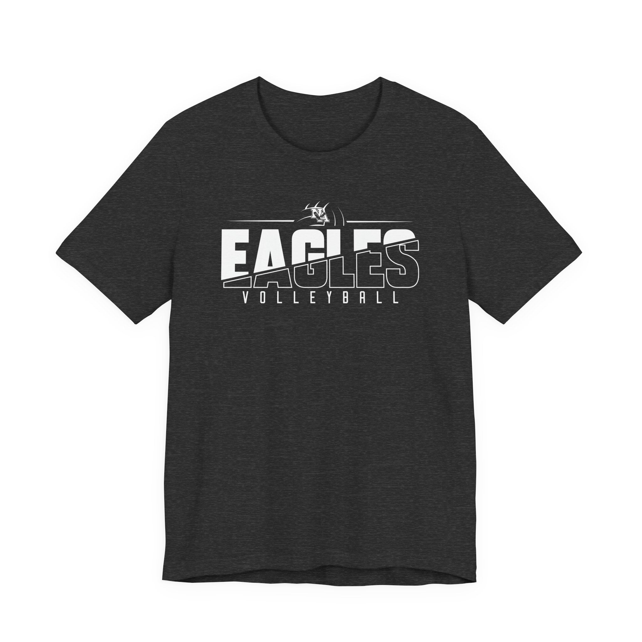 Adult Unisex New Albany Volleyball Power Spike Graphic Short Sleeve Soft Tee