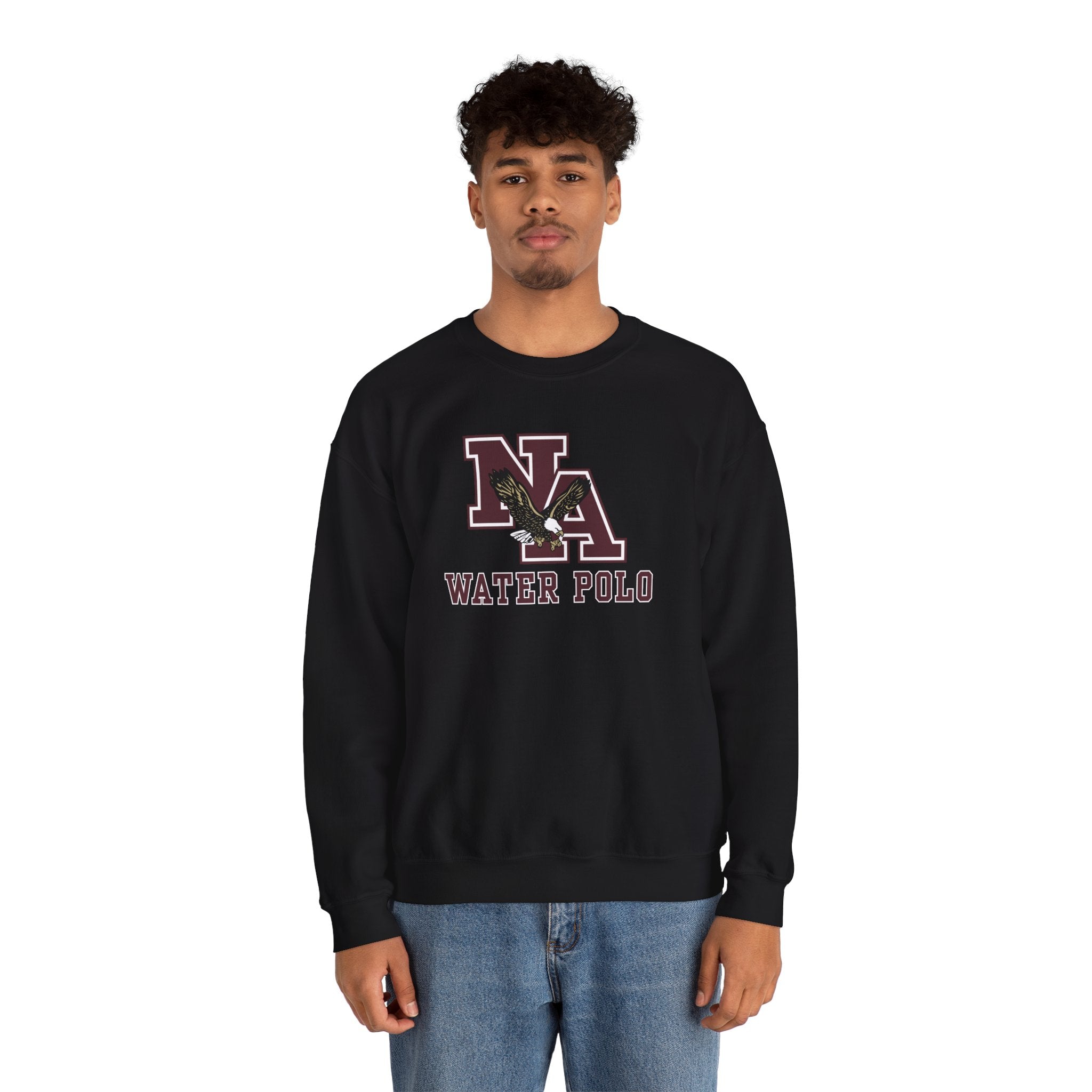 Adult Unisex New Albany Water Polo Classic Maroon Logo Graphic Sweatshirt