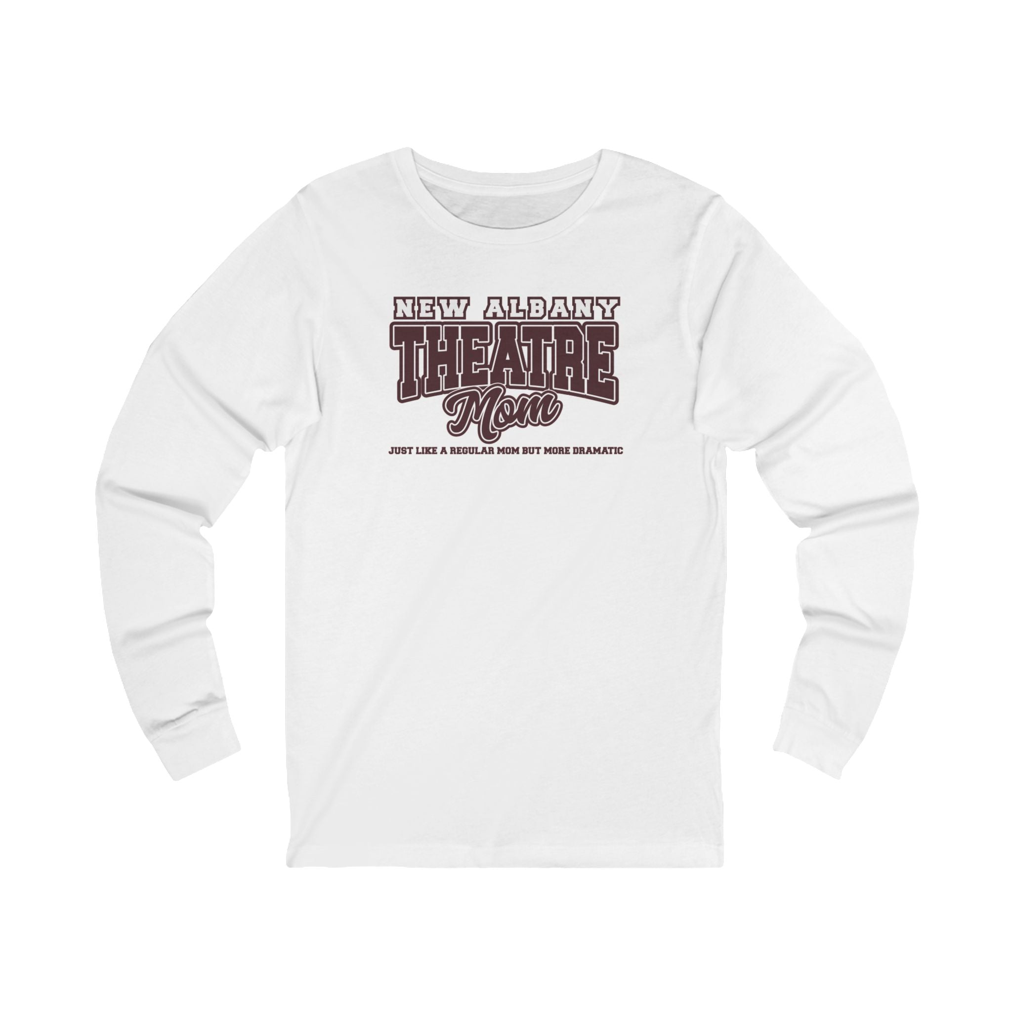 Adult Unisex New Albany Theatre Mom Graphic Long Sleeve Soft Tee