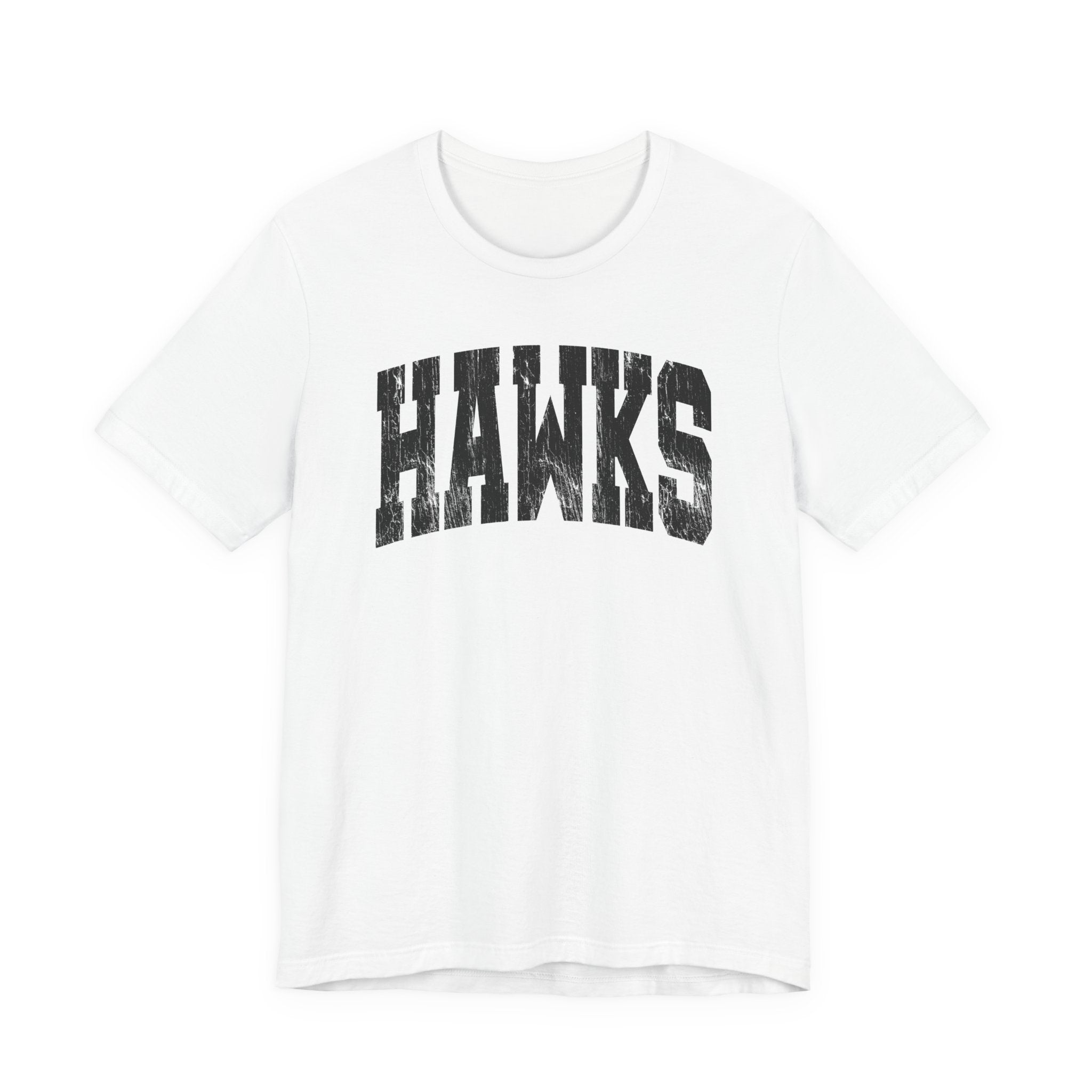 Adult Unisex Westerville Central Distressed Oversized Hawks Graphic Short Sleeve Soft Tee