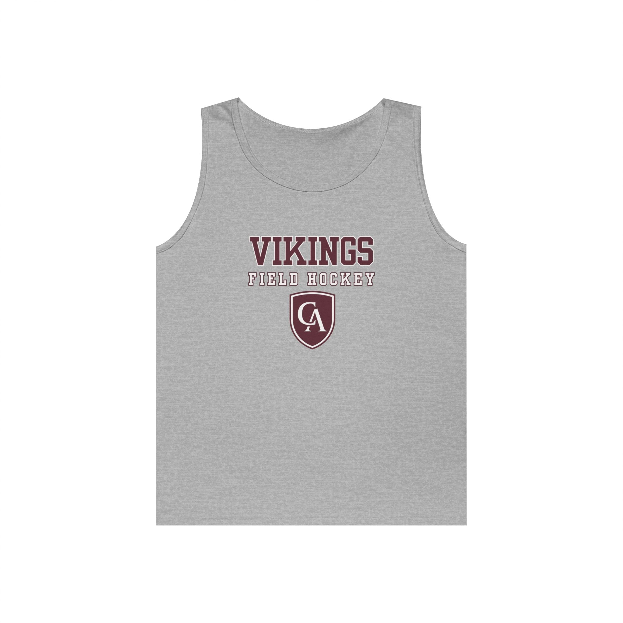 Adult Unisex Columbus Academy Vikings Field Hockey Graphic Gildan Heavy Blend Cotton Tank