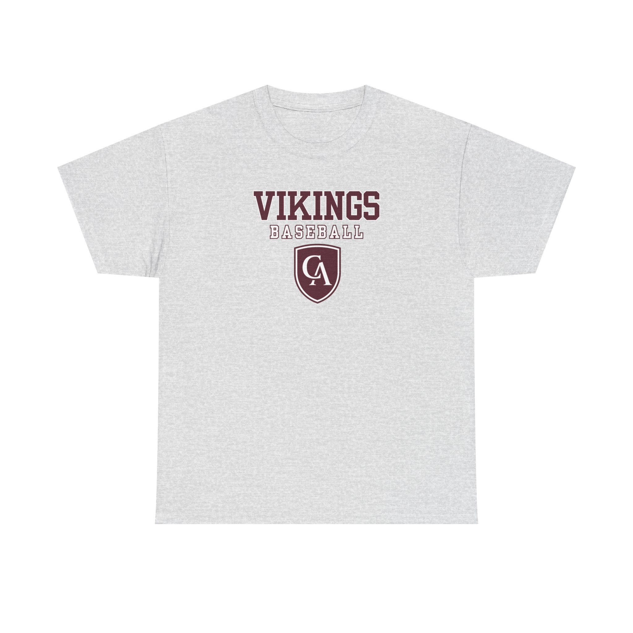 Adult Unisex Columbus Academy Vikings Baseball Graphic Short Sleeve Gildan Heavy Tee