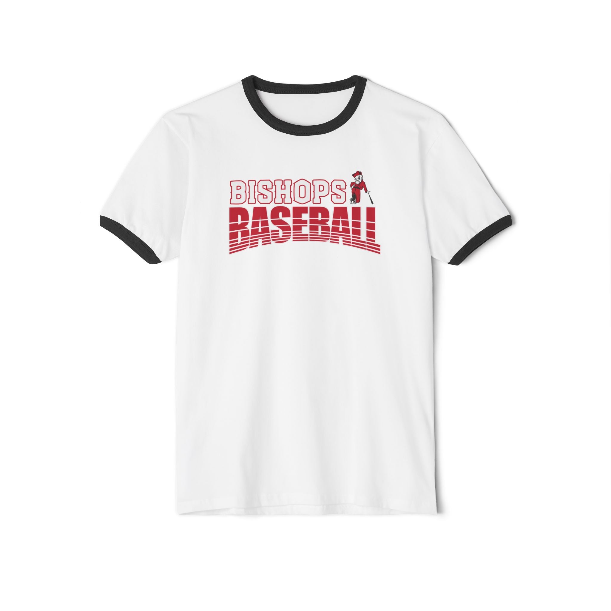 Adult Unisex Battling Bishops Strike Zone Baseball Graphic Short Sleeve Ringer Tee