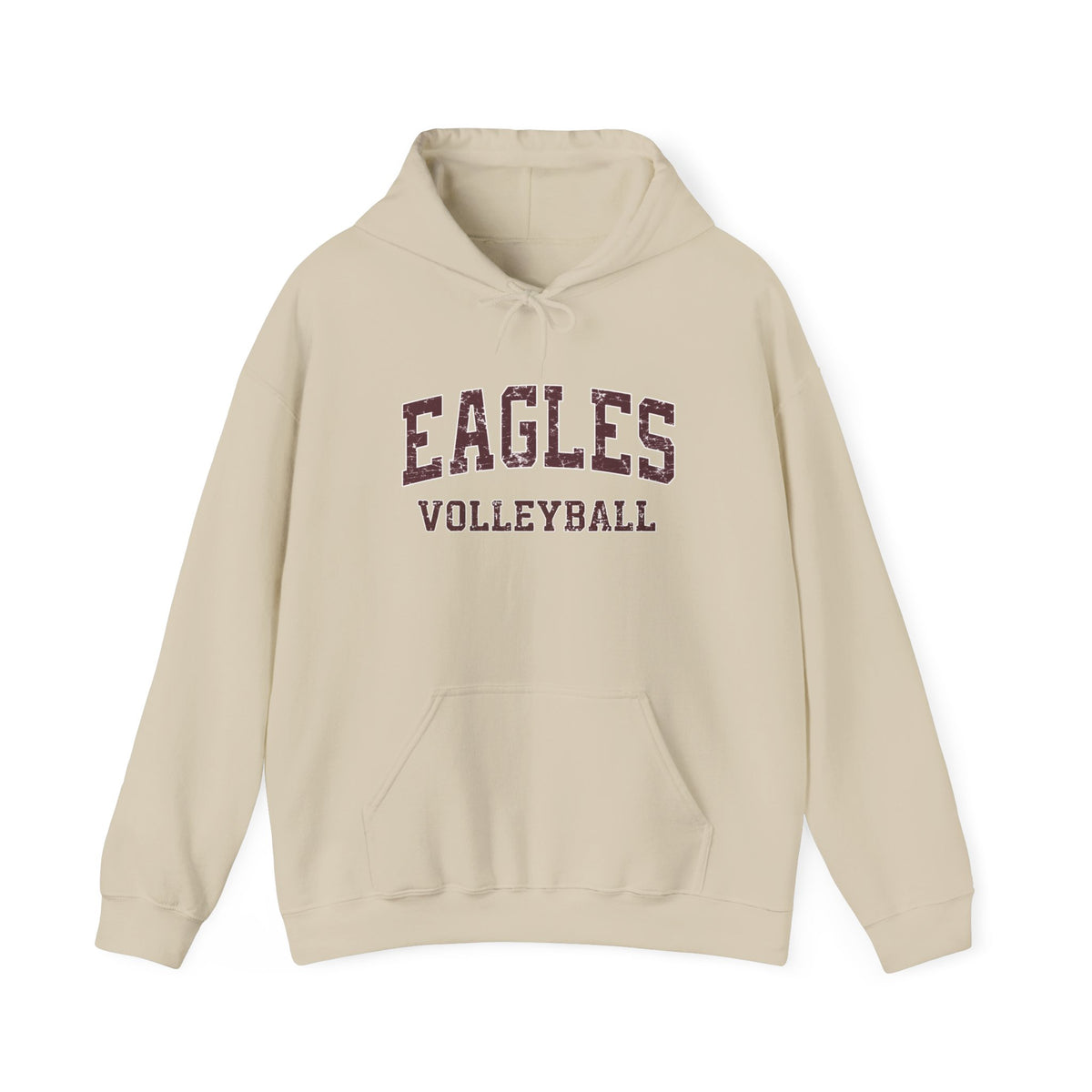Adult Unisex New Albany Eagles Volleyball Vintage Distressed Graphic Hoodie