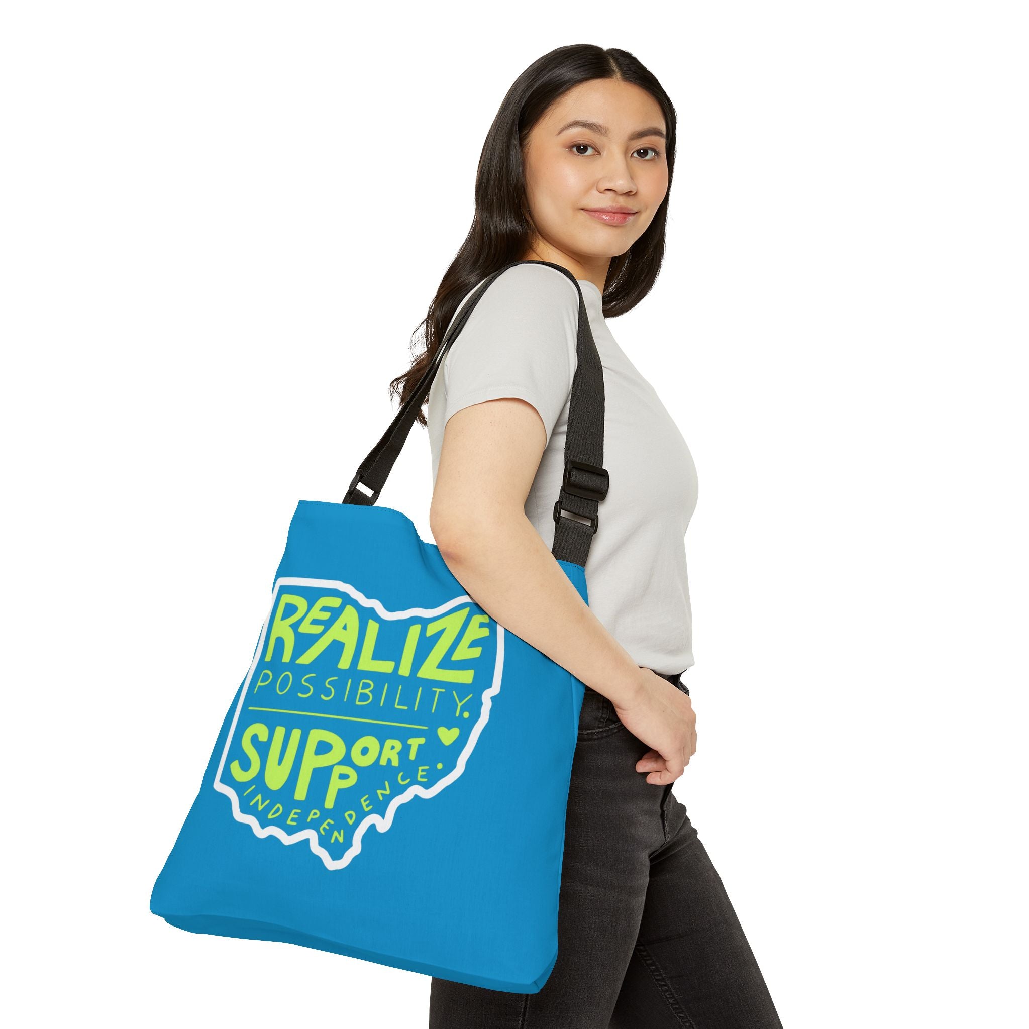 Realize Possibility Support IndependenceTote Bag