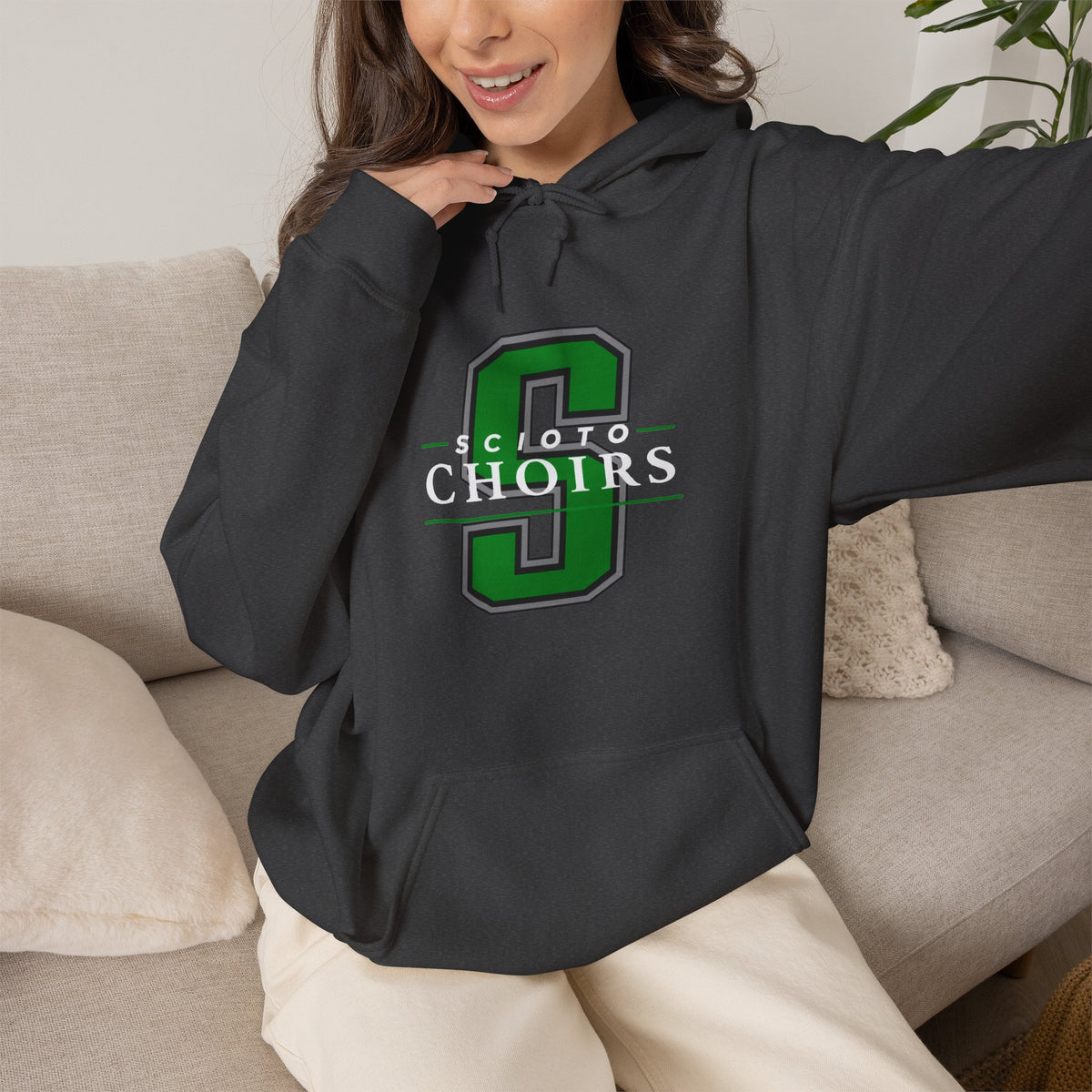 Adult Unisex Dublin Scioto Choirs Classic Logo Graphic Hoodie