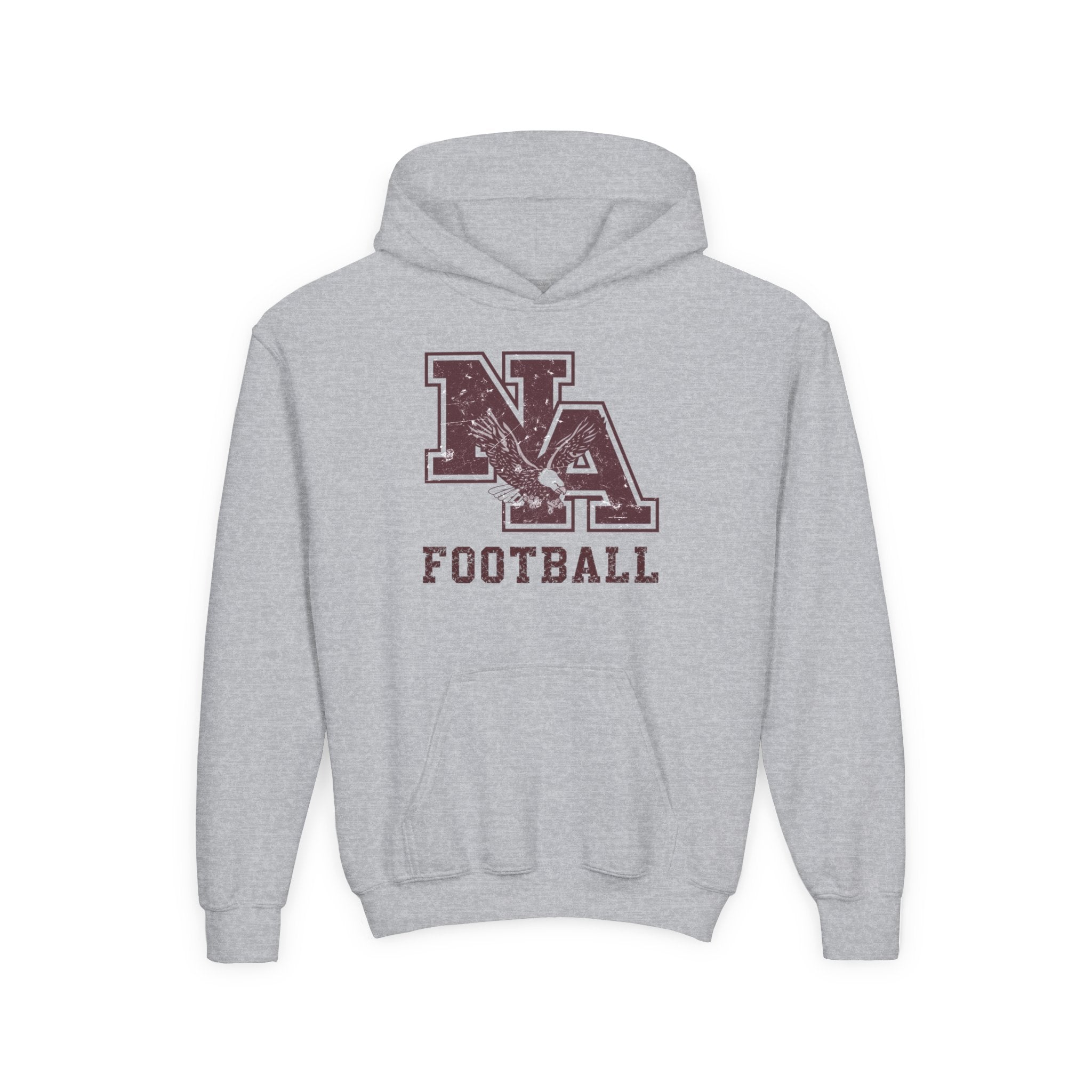 Youth New Albany Football Distressed Vintage Logo Graphic Hoodie