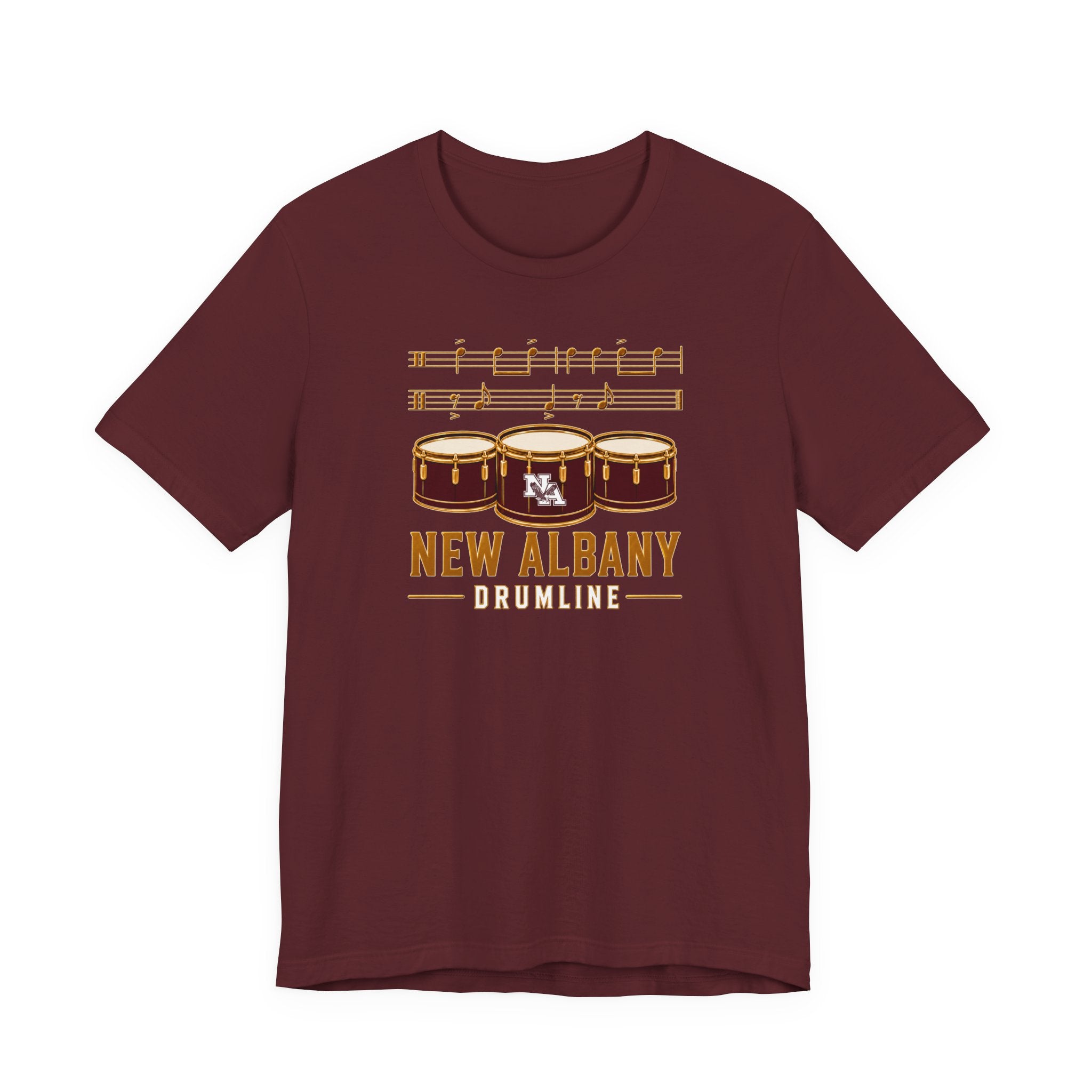 Adult Unisex New Albany Band Drumline Graphic Short Sleeve Bella + Canvas Soft Tee