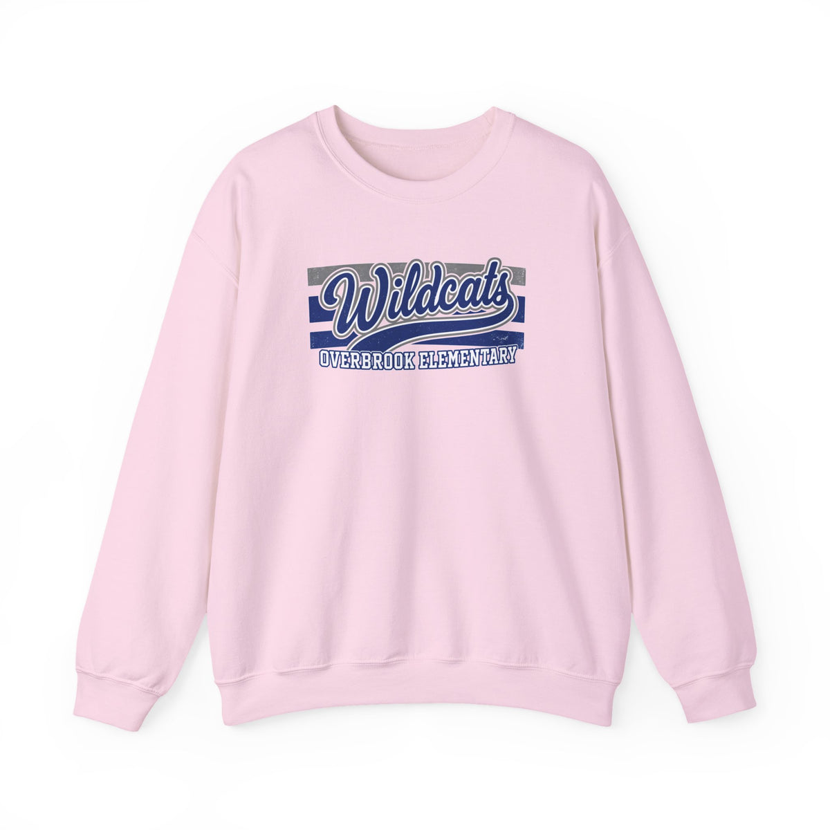 Adult Unisex Overbrook Elementary Wildcats Vintage Distressed Spirit Graphic Sweatshirt