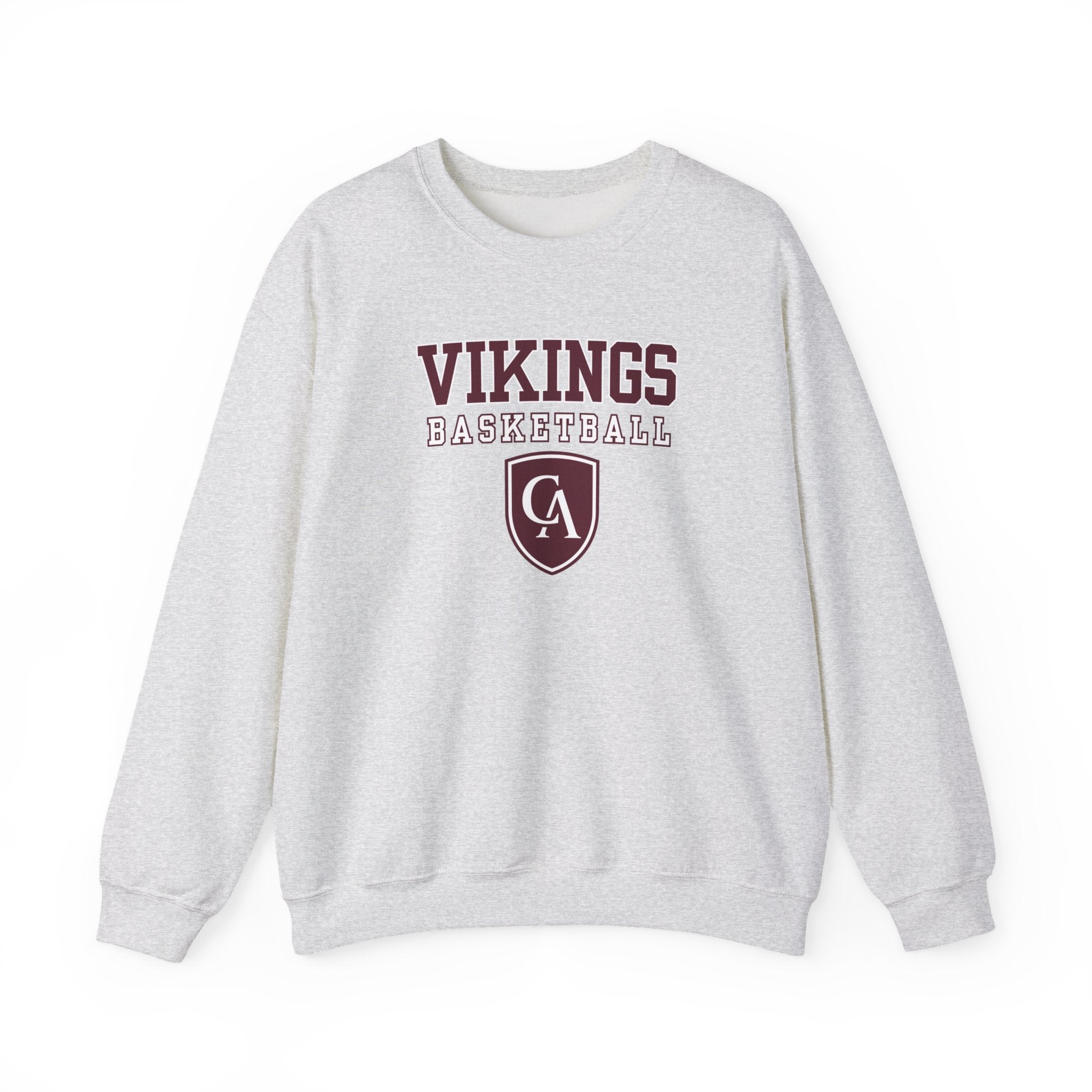 Adult Unisex Columbus Academy Vikings Basketball Graphic Gildan Heavy Blend Sweatshirt