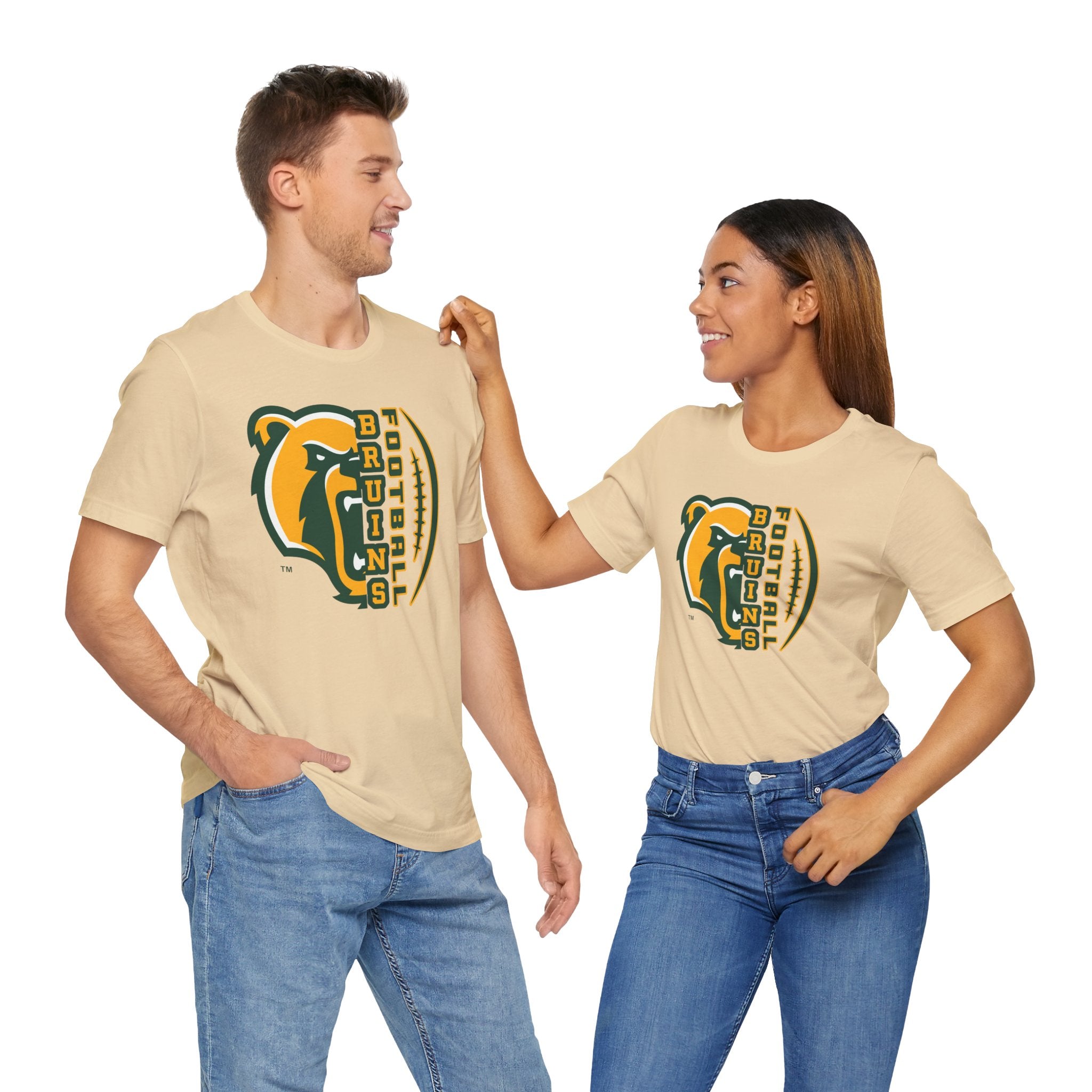 Adult Unisex Epic Bruin Football Graphic Short Sleeve Soft Tee